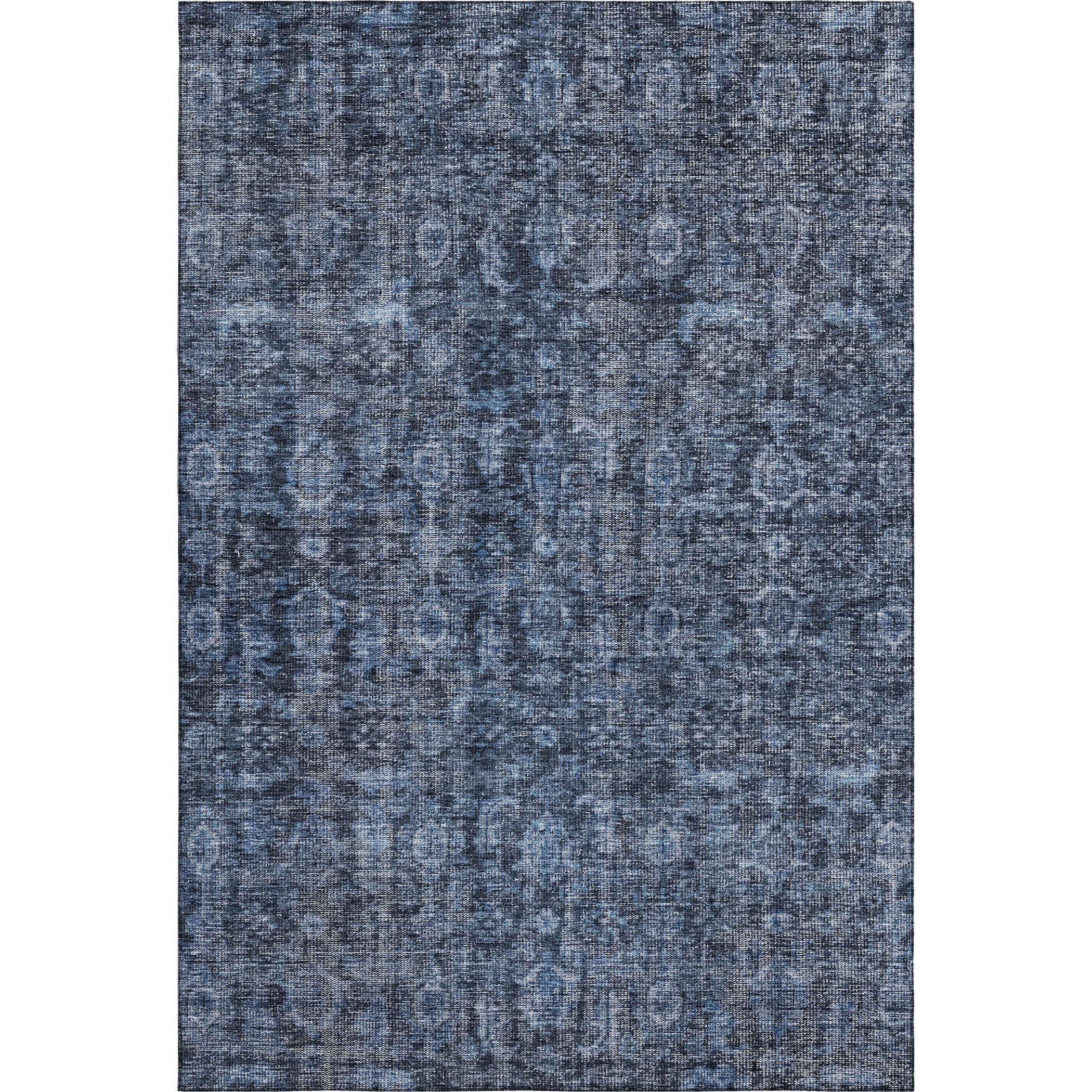 Vienna Machine Washable Transitional Blue Rug 2'6" x 3'10" #shape_Rectangle