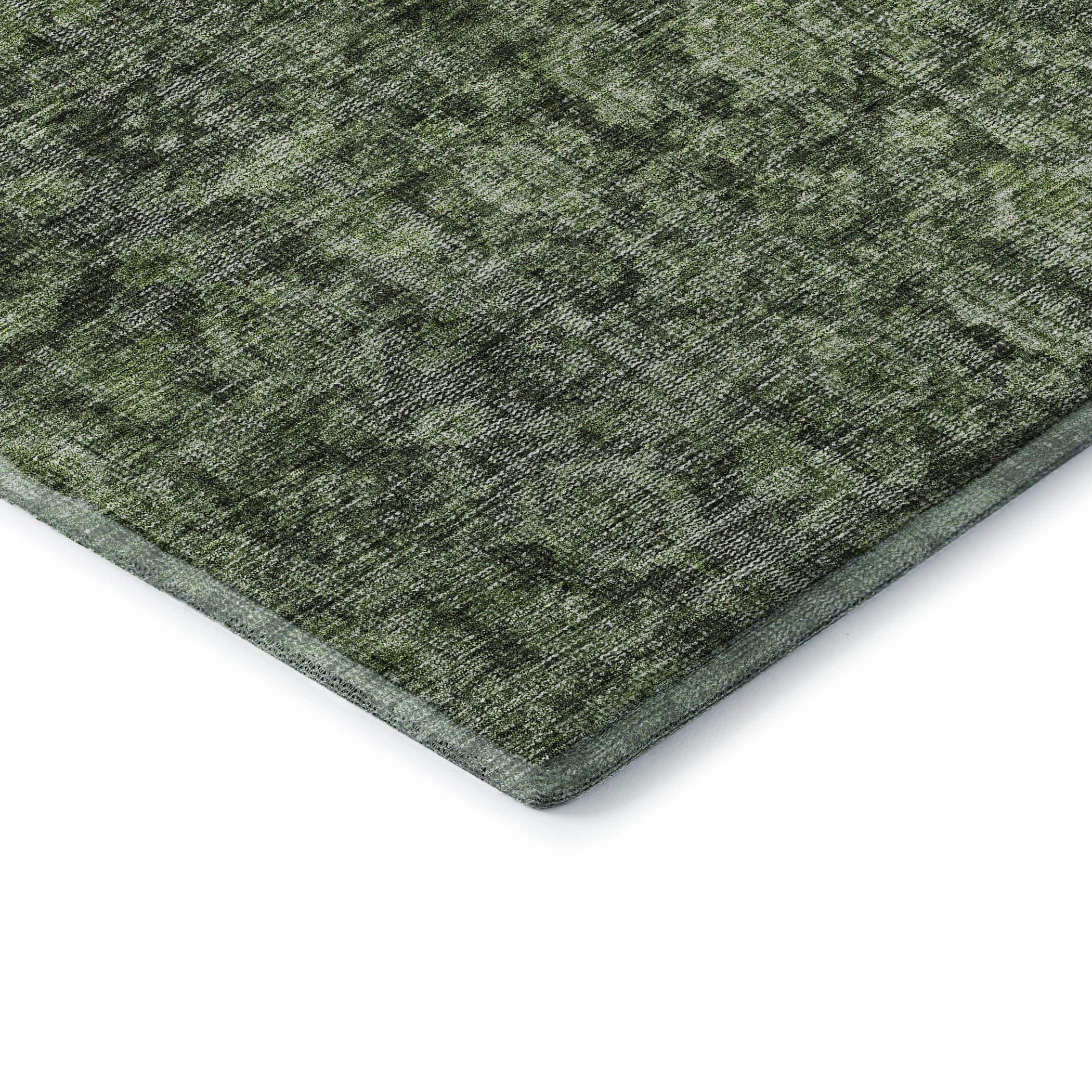 Vienna Machine Washable Transitional Cactus Green Rug 1'8" x 2'6" #shape_Rectangle