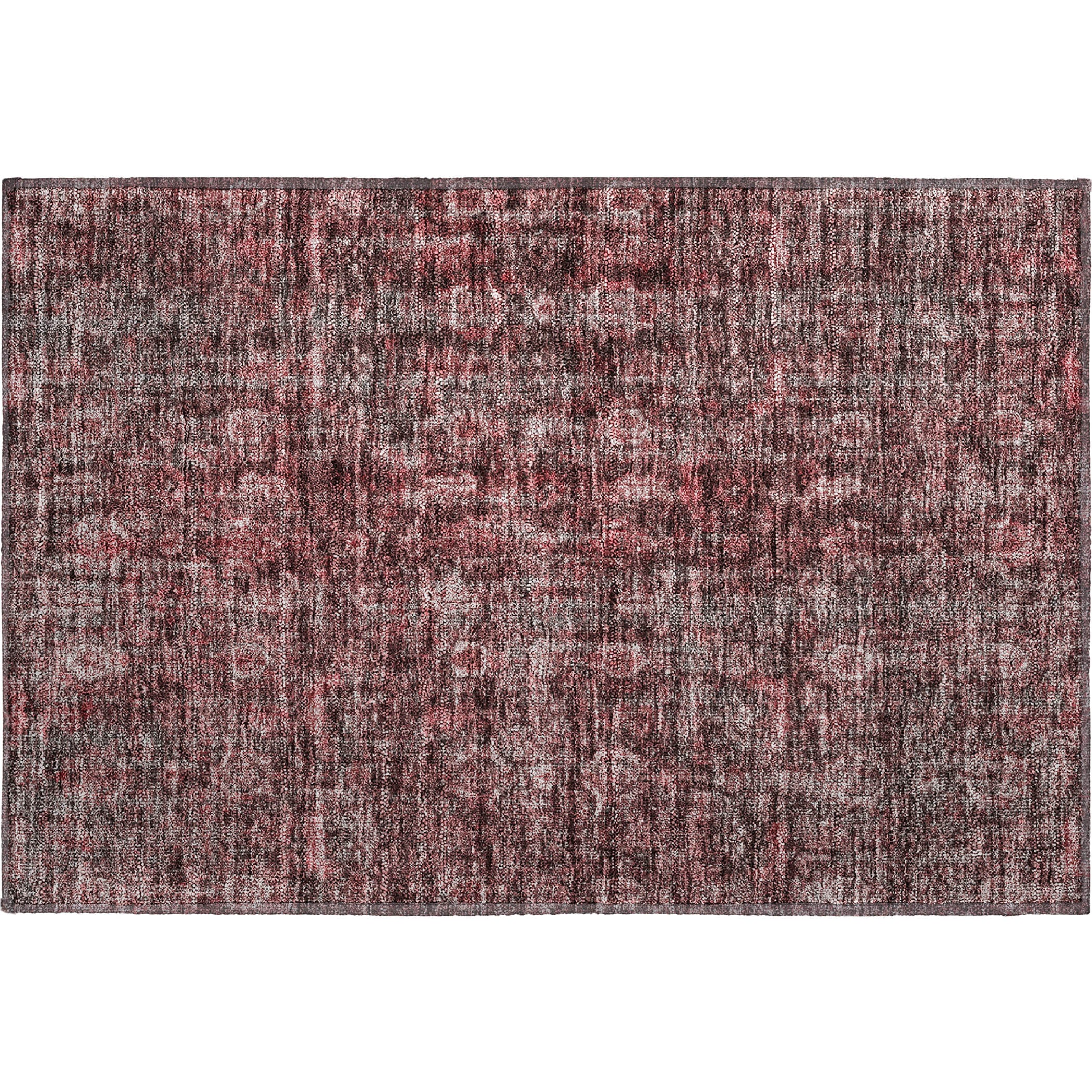 Vienna Machine Washable Transitional Pink Rug 1'8" x 2'6" #shape_Rectangle