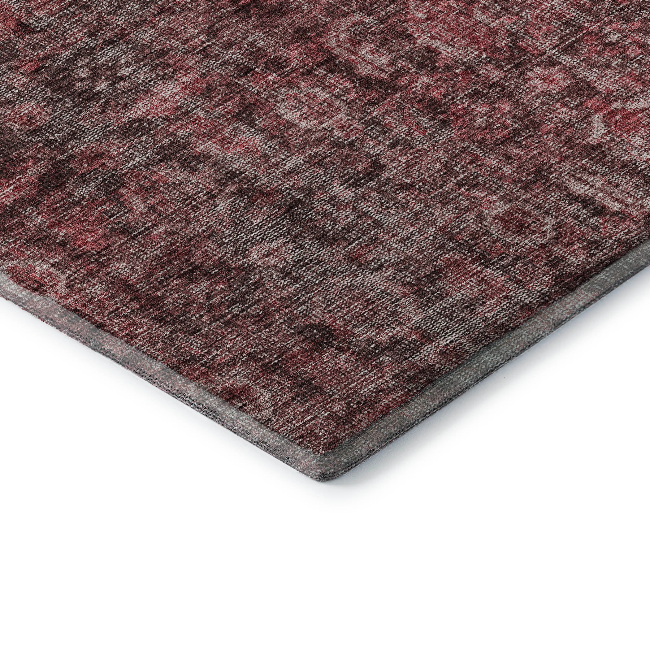 Vienna Machine Washable Transitional Pink Rug 1'8" x 2'6" #shape_Rectangle