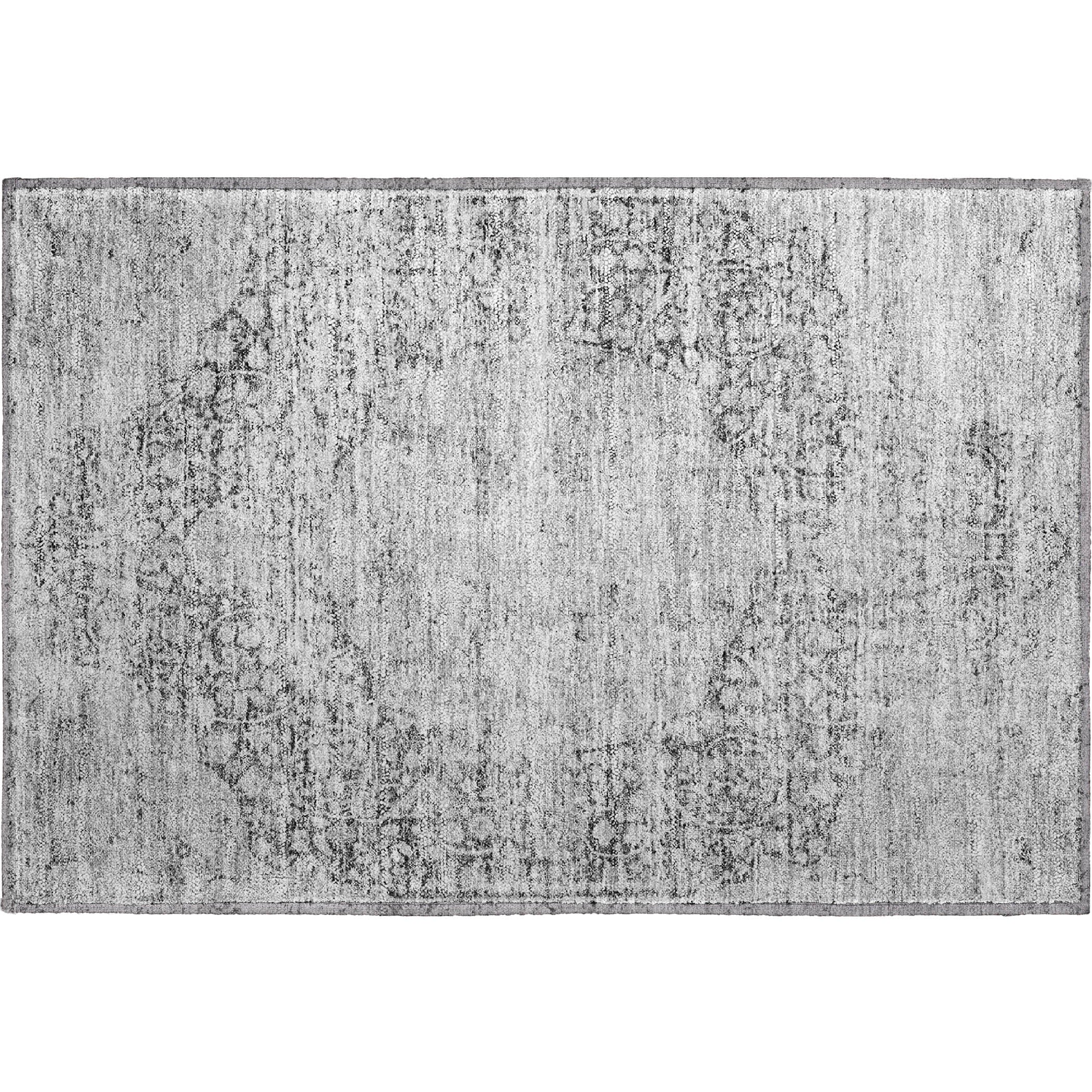 Bergen Machine Washable Traditional Gray Rug 1'8" x 2'6" #shape_Rectangle