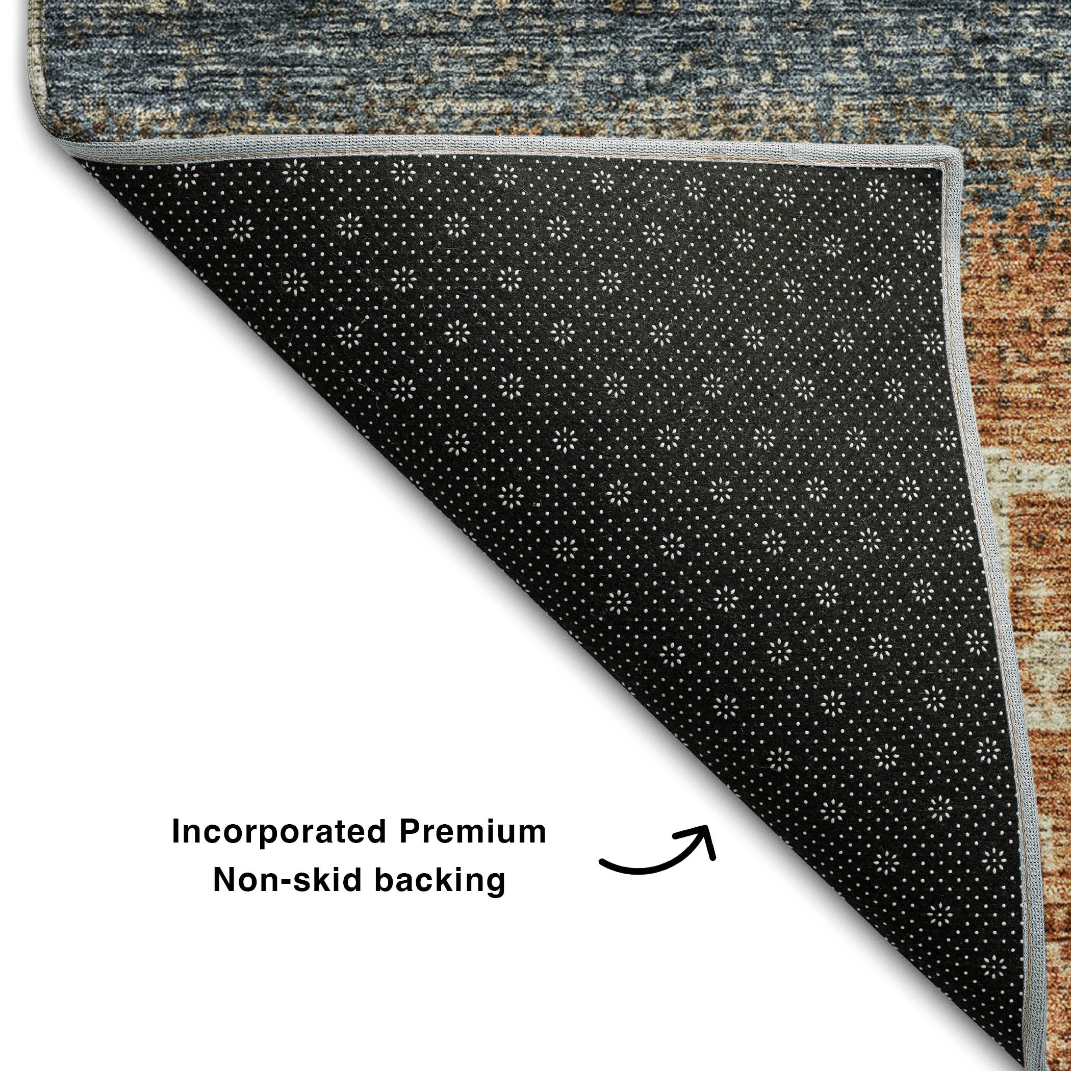 Cusco Machine Washable Transitional Brown Rug 1'8" x 2'6" #shape_Rectangle