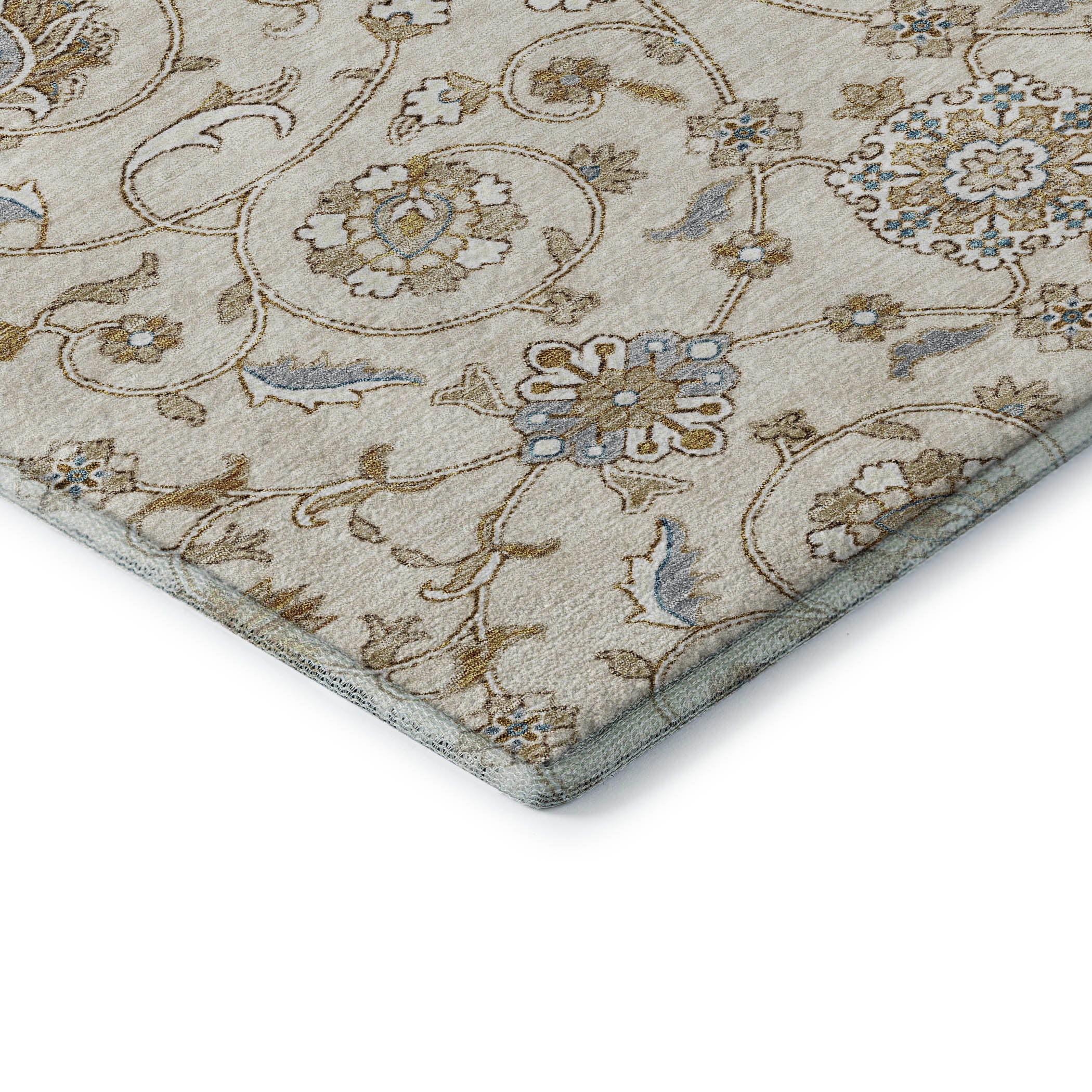 Lucerne Machine Washable Transitional Ivory Rug 1'8" x 2'6" #shape_Rectangle