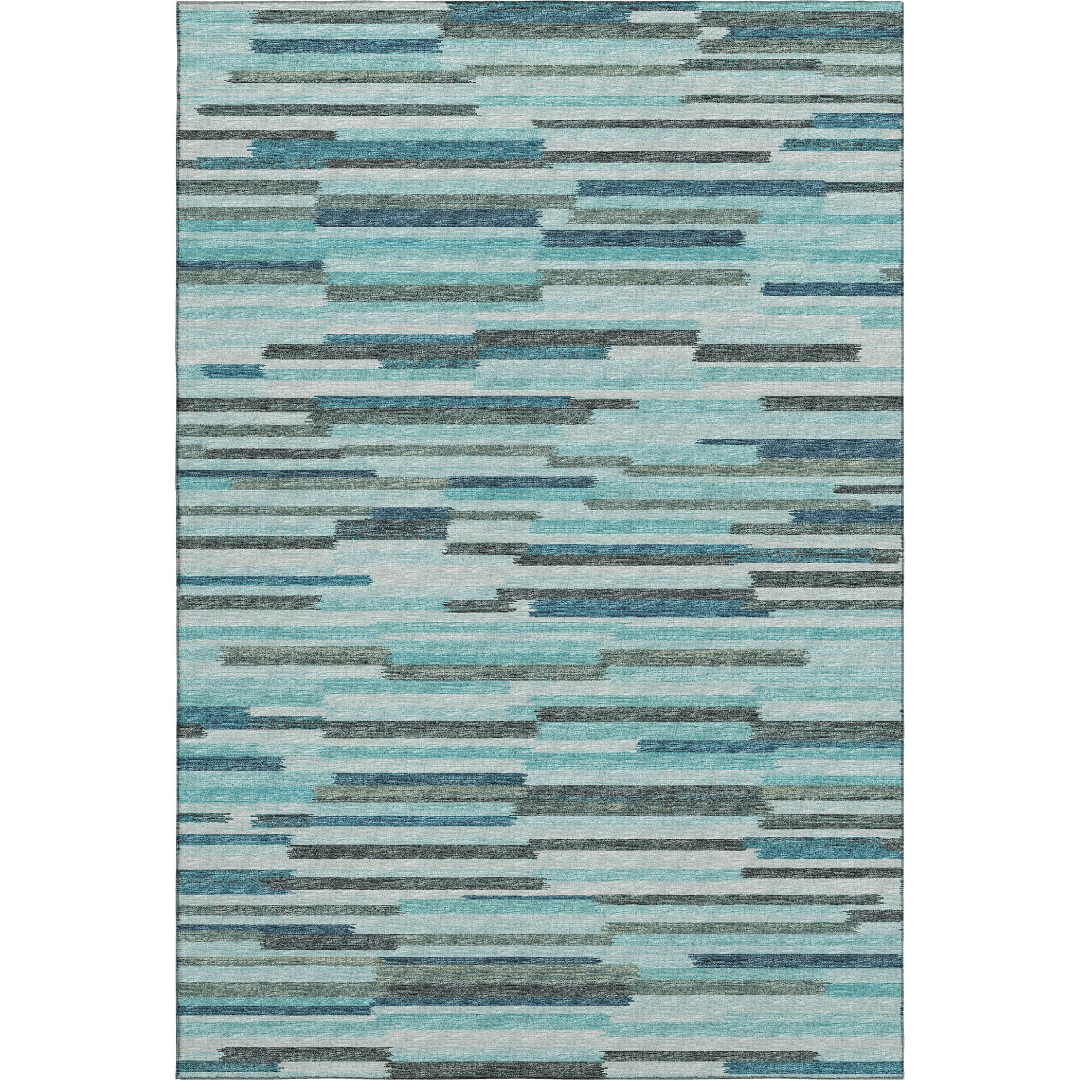 Marrakech Machine Washable Transitional Turquoise Blue Rug 2'6" x 3'10" #shape_Rectangle