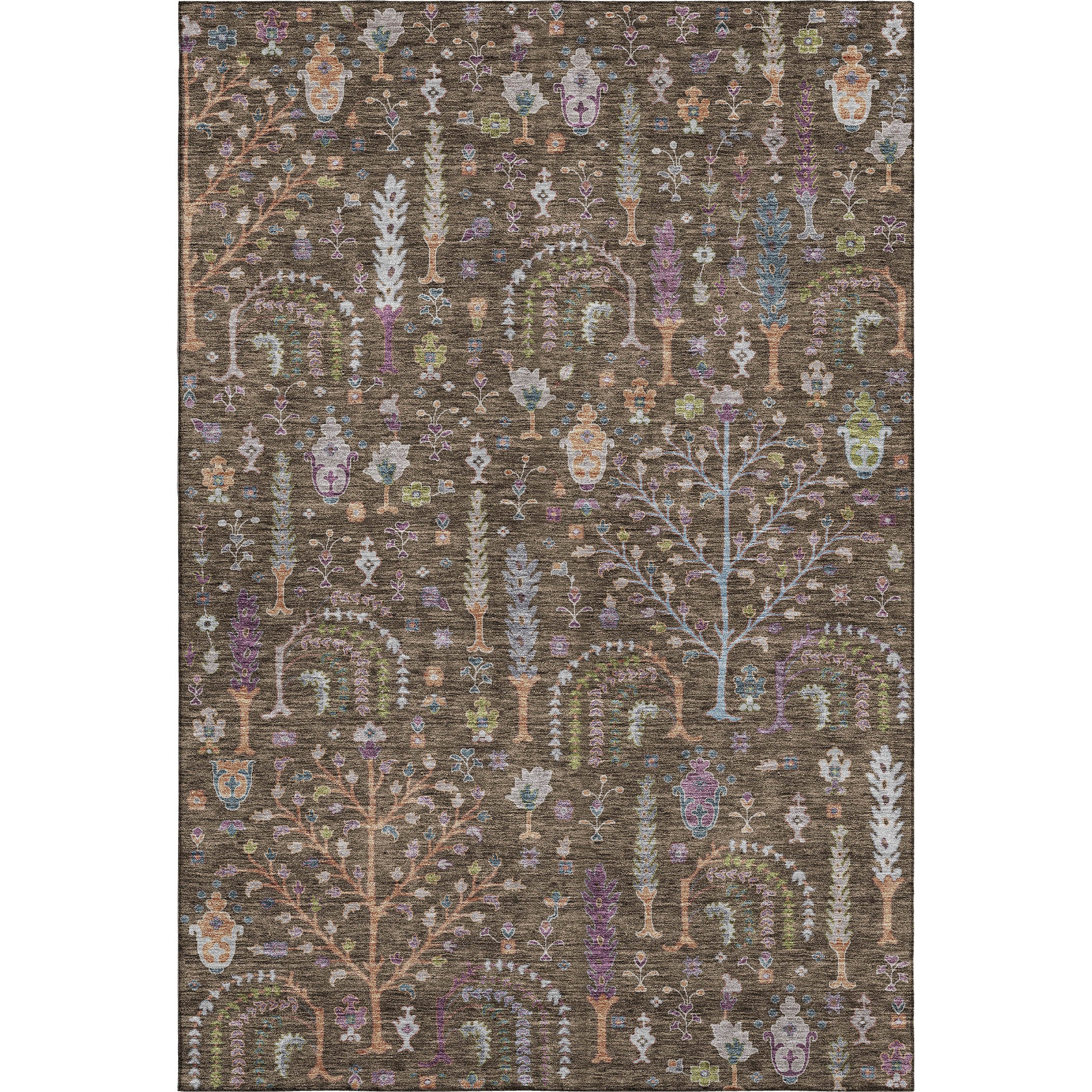 Reykjavik Machine Washable Transitional Brown Rug 2'6" x 3'10" #shape_Rectangle