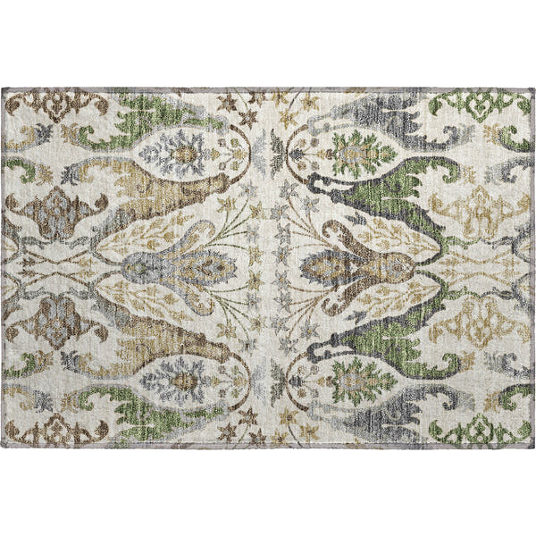 Tallinn Machine Washable Transitional Ivory Rug 1'8" x 2'6"