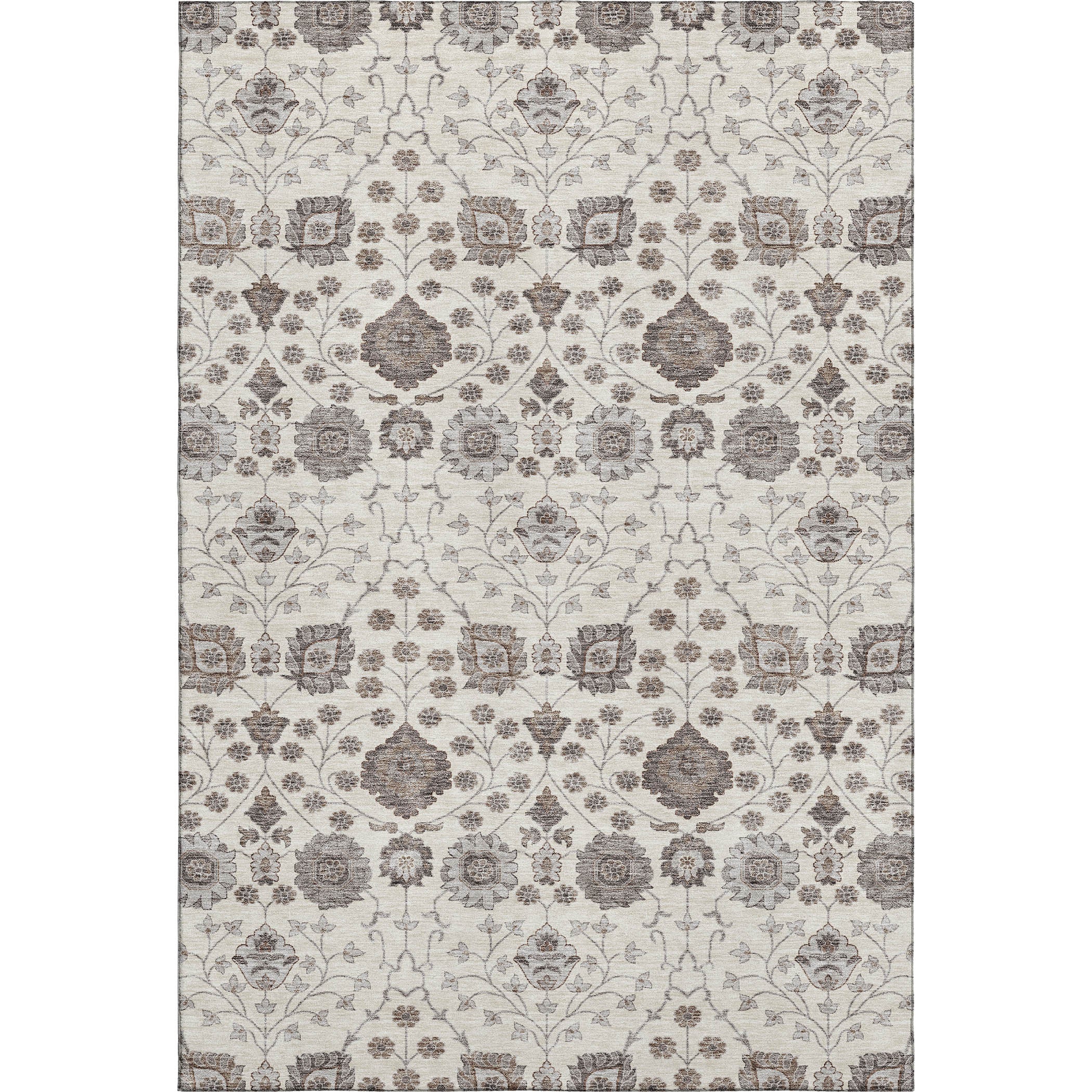 Zanzibar Machine Washable Transitional Ivory Rug 2'6" x 3'10" #shape_Rectangle
