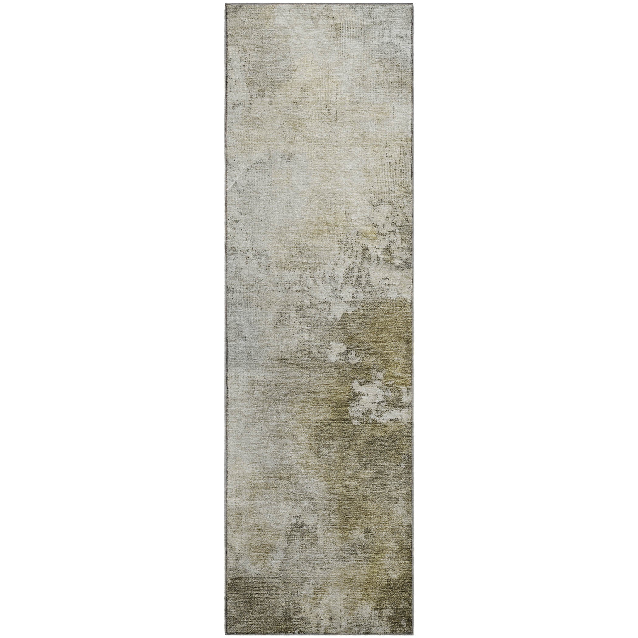 Rome Machine Washable Transitional Wheat Gold Rug 2'3" x 7'6" #shape_Runner