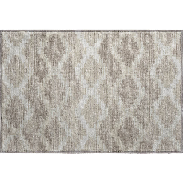 Queenstown Machine Washable Transitional Tan Neutral Rug 1'8" x 2'6"