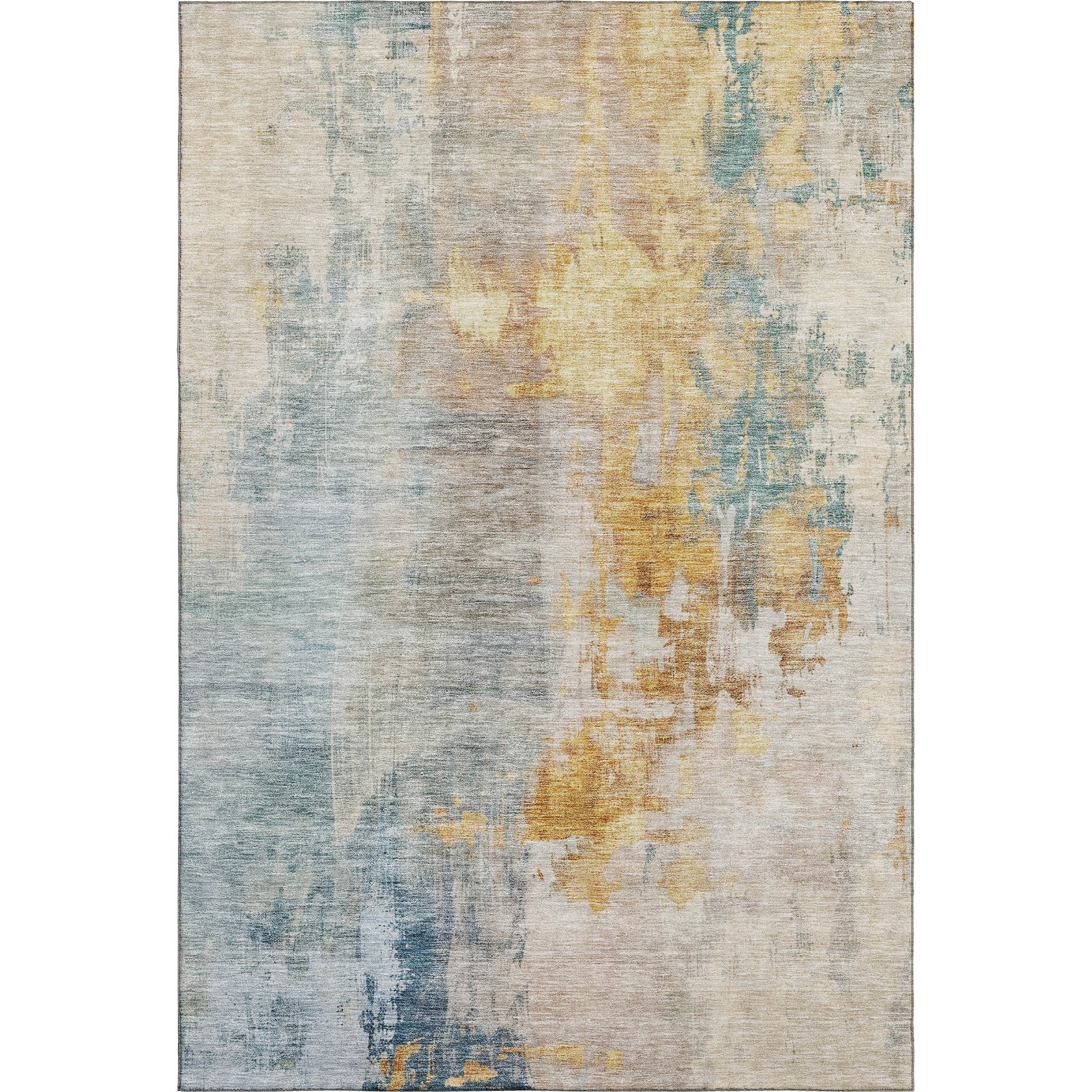 Montevideo Machine Washable Transitional Linen Ivory Rug 2'6" x 3'10" #shape_Rectangle