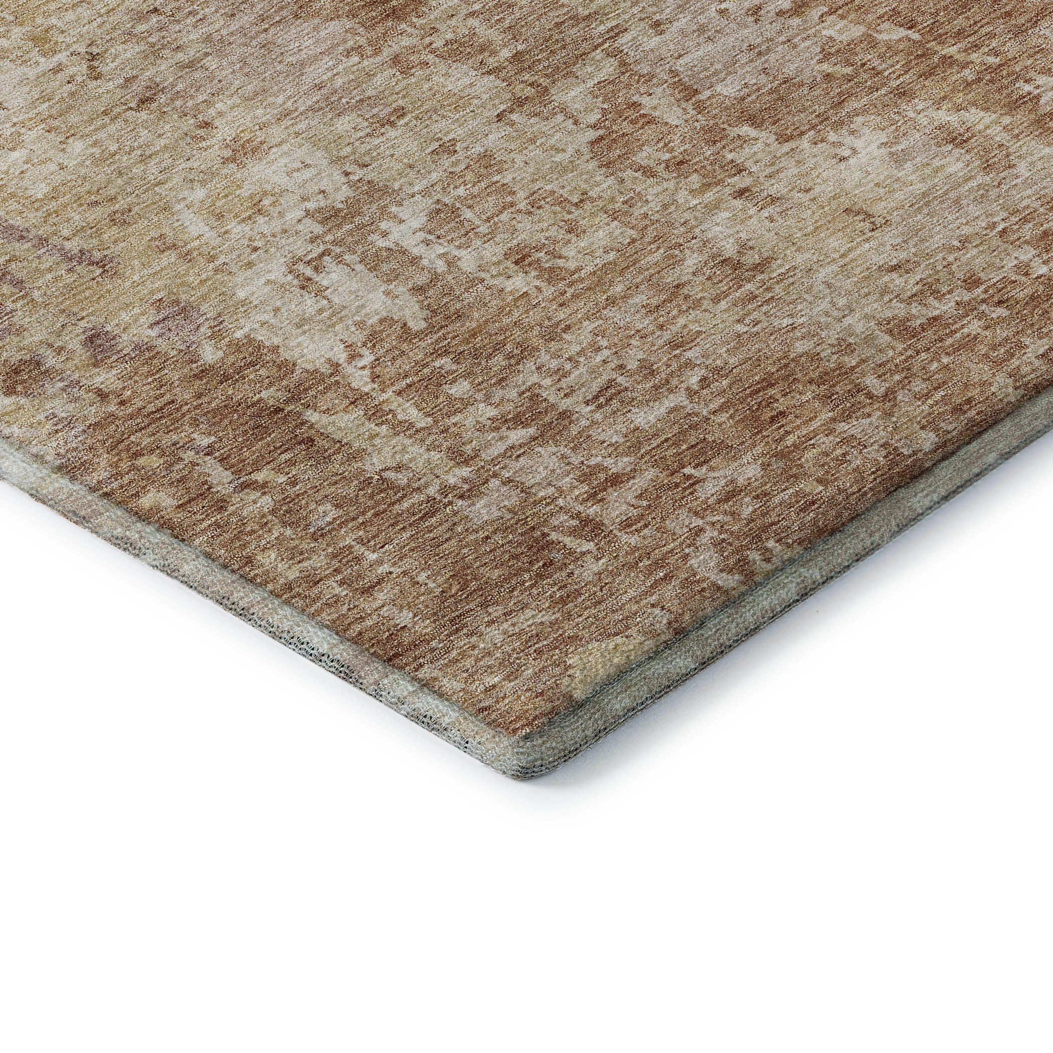 Lucerne Machine Washable Transitional Copper Orange Rug 1'8" x 2'6" #shape_Rectangle