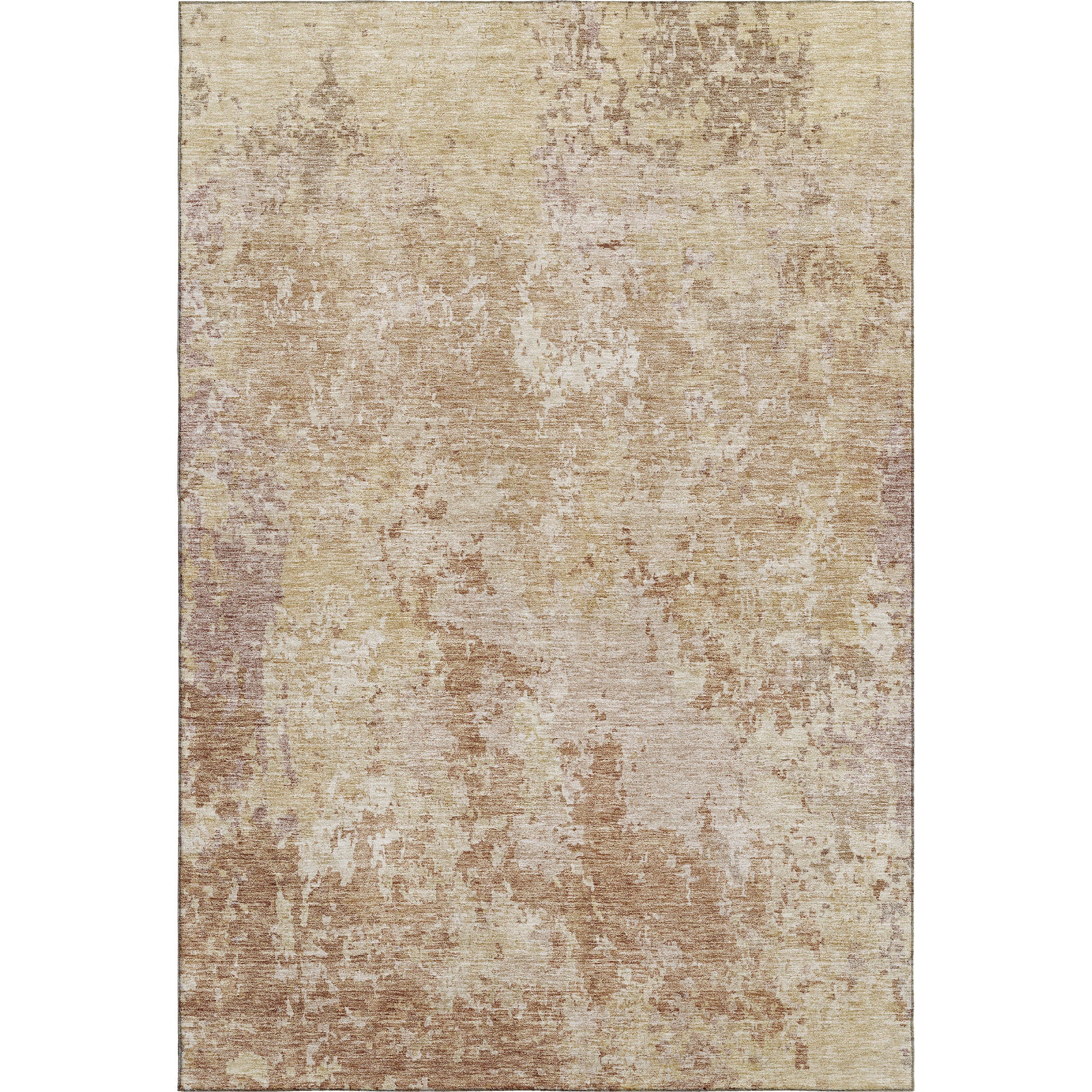 Lucerne Machine Washable Transitional Copper Orange Rug 2'6" x 3'10" #shape_Rectangle