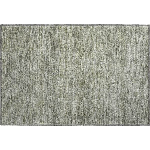 Tallinn Machine Washable Transitional Sage Green Rug 1'8" x 2'6"