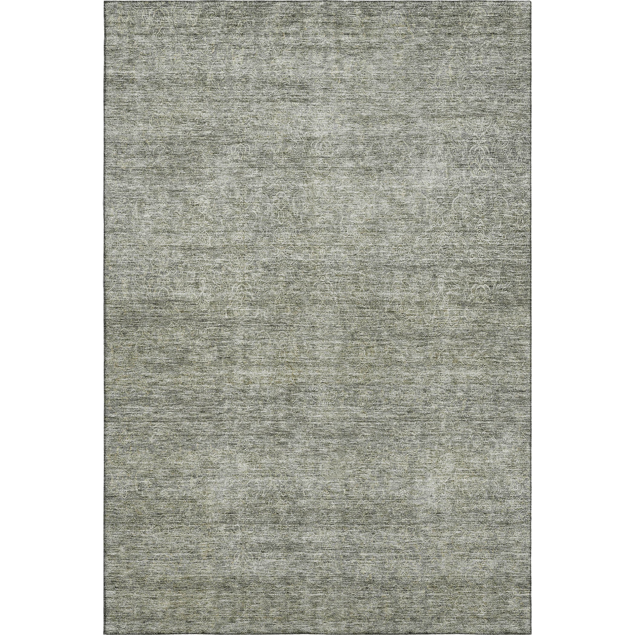 Tallinn Machine Washable Transitional Sage Green Rug 2'6" x 3'10" #shape_Rectangle