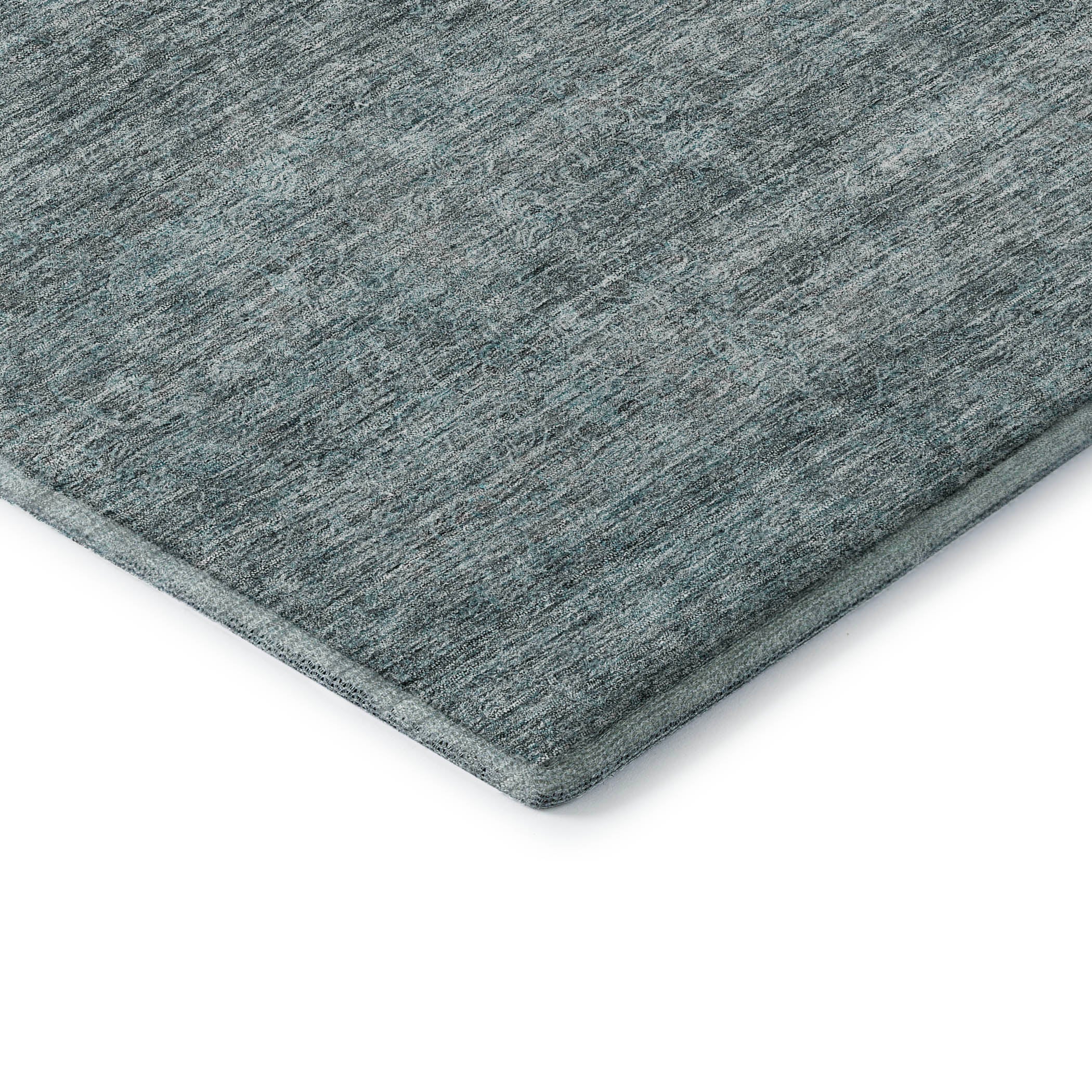 Tallinn Machine Washable Transitional Seafoam Blue Rug 1'8" x 2'6" #shape_Rectangle