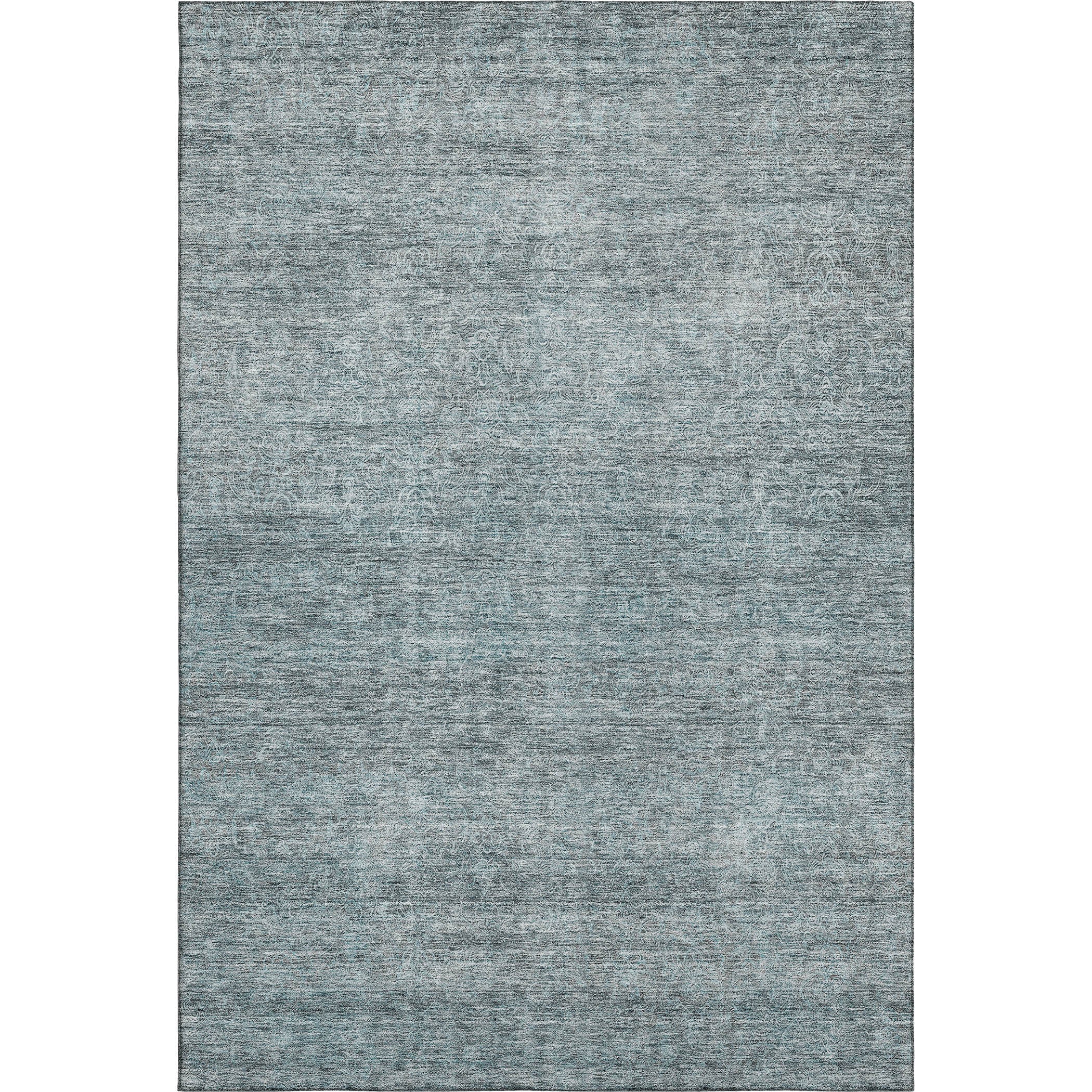 Tallinn Machine Washable Transitional Seafoam Blue Rug 2'6" x 3'10" #shape_Rectangle