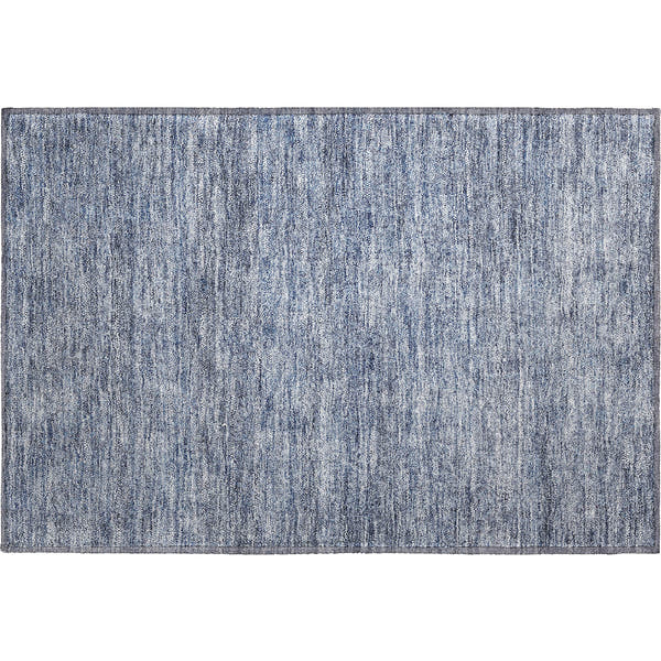Tallinn Machine Washable Transitional Sky Blue Rug 1'8" x 2'6"