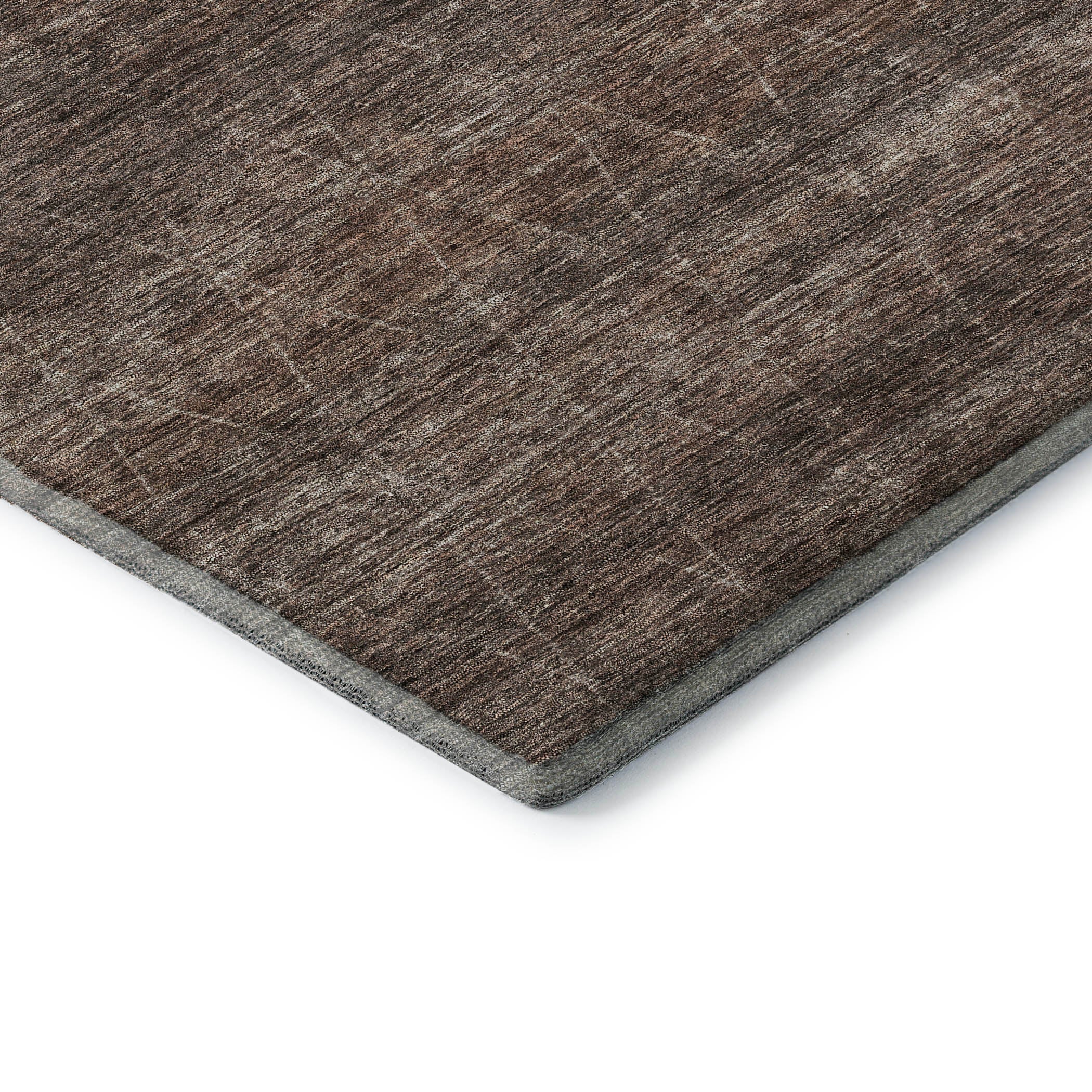 Bangkok Machine Washable Transitional Coffee Brown Rug 1'8" x 2'6" #shape_Rectangle