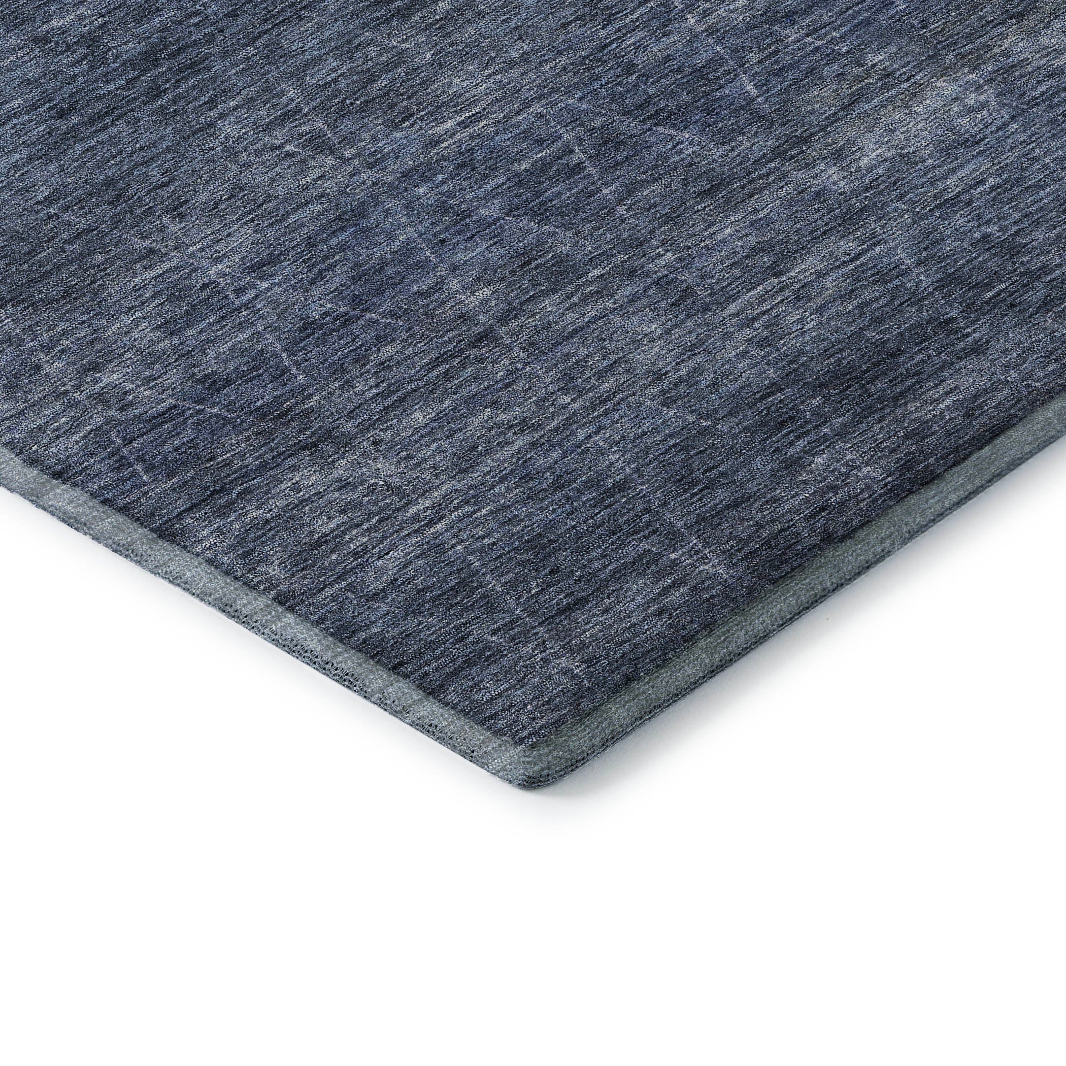 Bangkok Machine Washable Transitional Navy Blue Rug 1'8" x 2'6" #shape_Rectangle