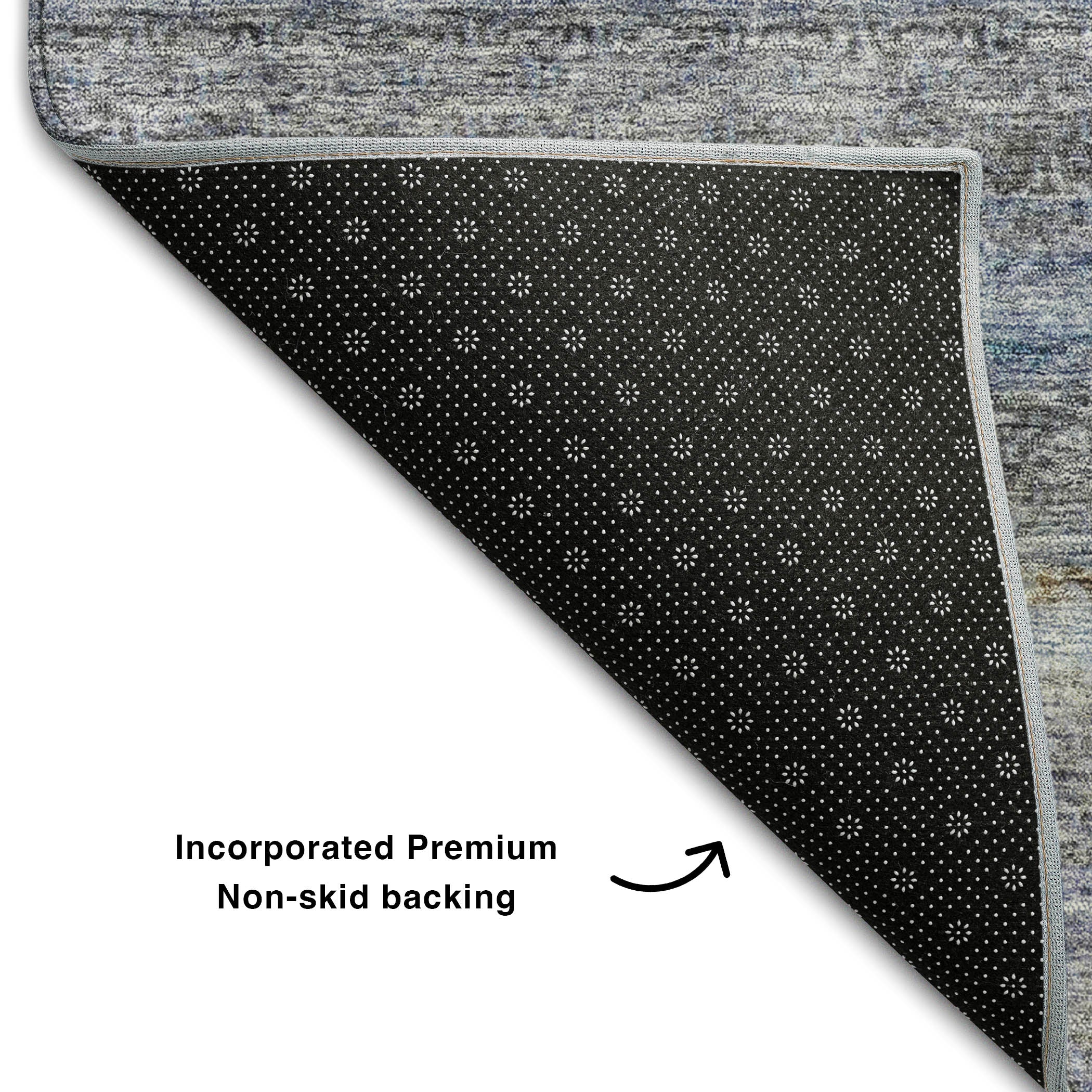 Dubrovnik Machine Washable Transitional Blue Rug 1'8" x 2'6" #shape_Rectangle