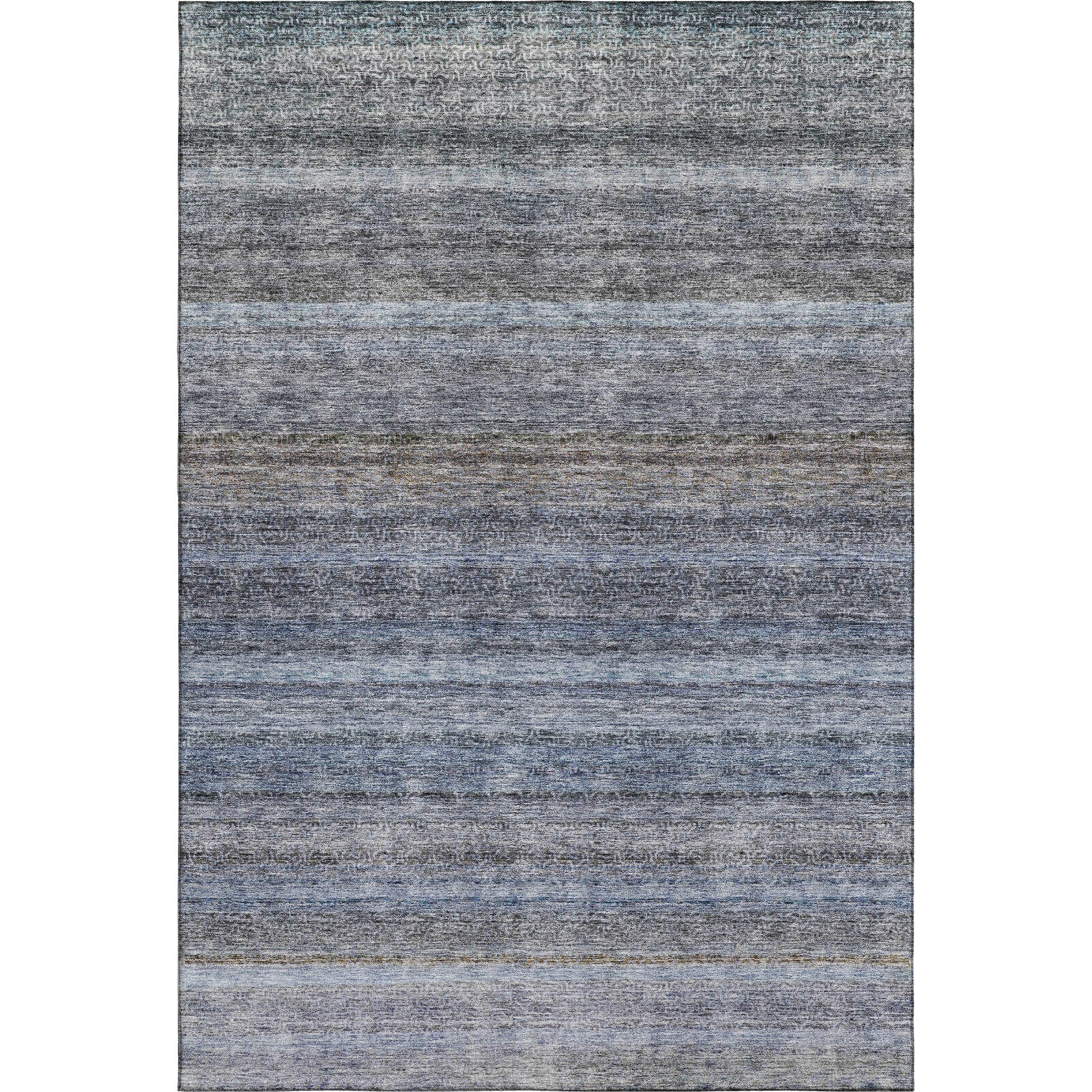 Dubrovnik Machine Washable Transitional Blue Rug 2'6" x 3'10" #shape_Rectangle