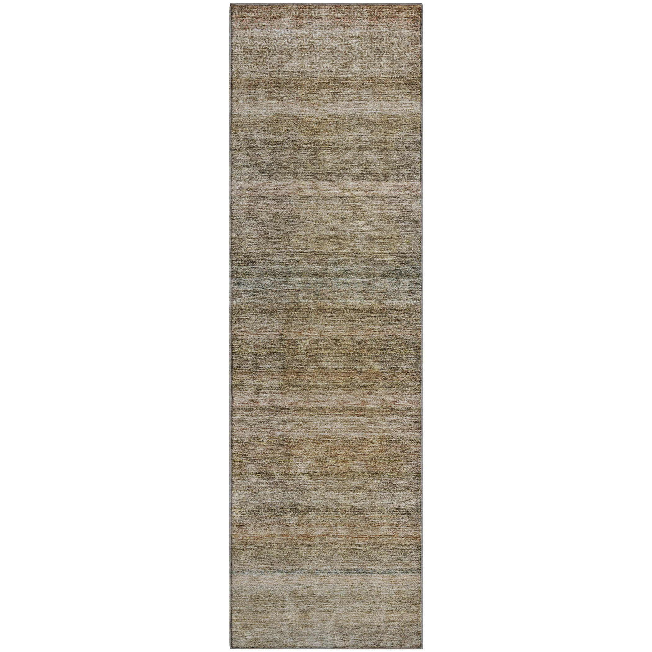 Dubrovnik Machine Washable Transitional Copper Orange Rug 2'3" x 7'6" #shape_Runner