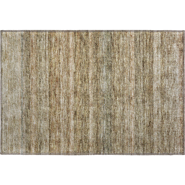 Dubrovnik Machine Washable Transitional Copper Orange Rug 1'8" x 2'6"