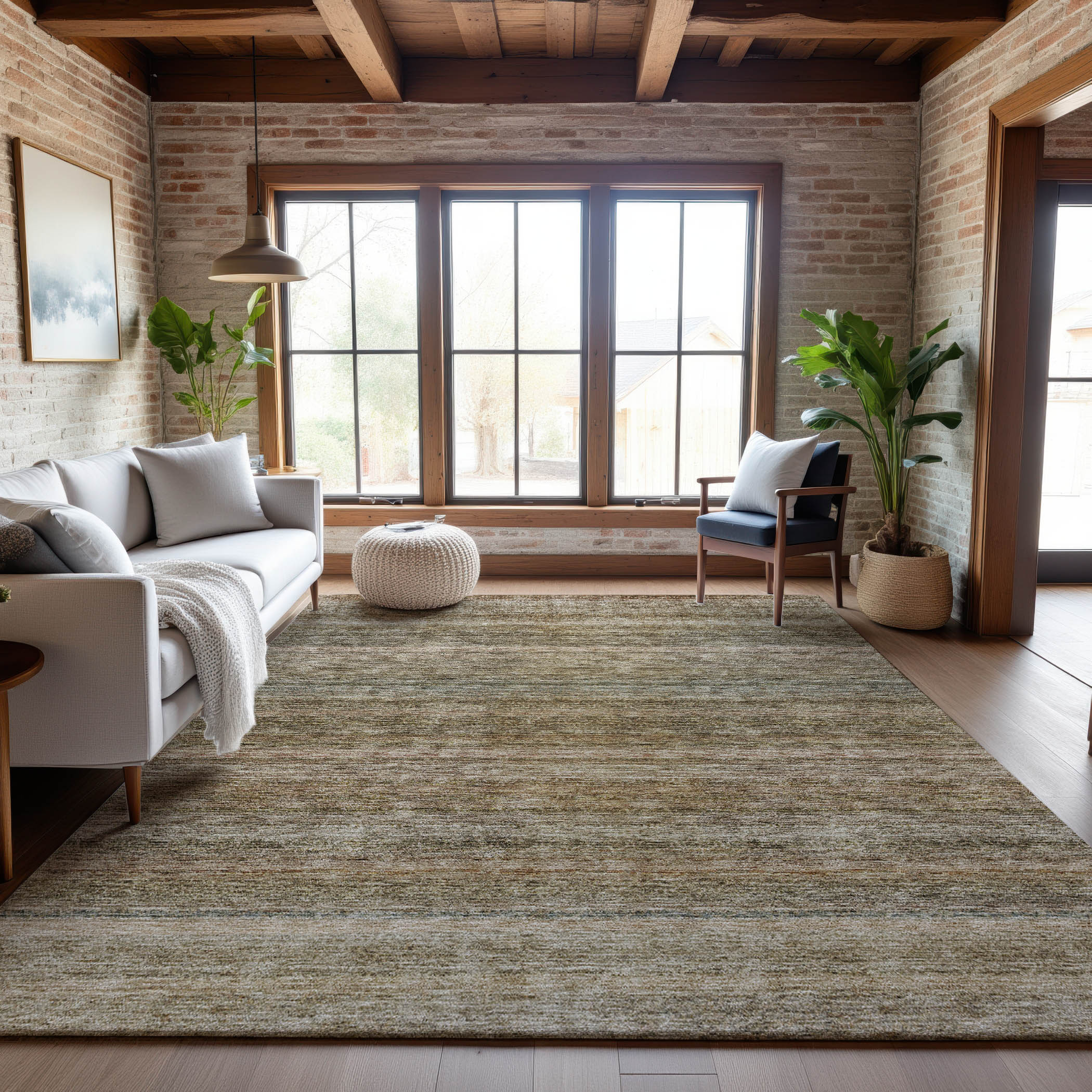 Dubrovnik Machine Washable Transitional Copper Orange Rug 2'6" x 3'10" #shape_Rectangle