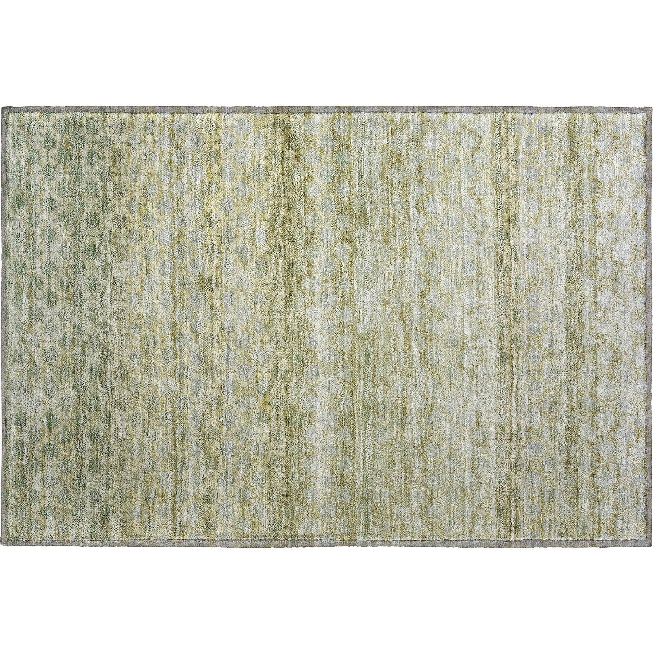 Vienna Machine Washable Transitional Aloe Green Rug 1'8" x 2'6" #shape_Rectangle