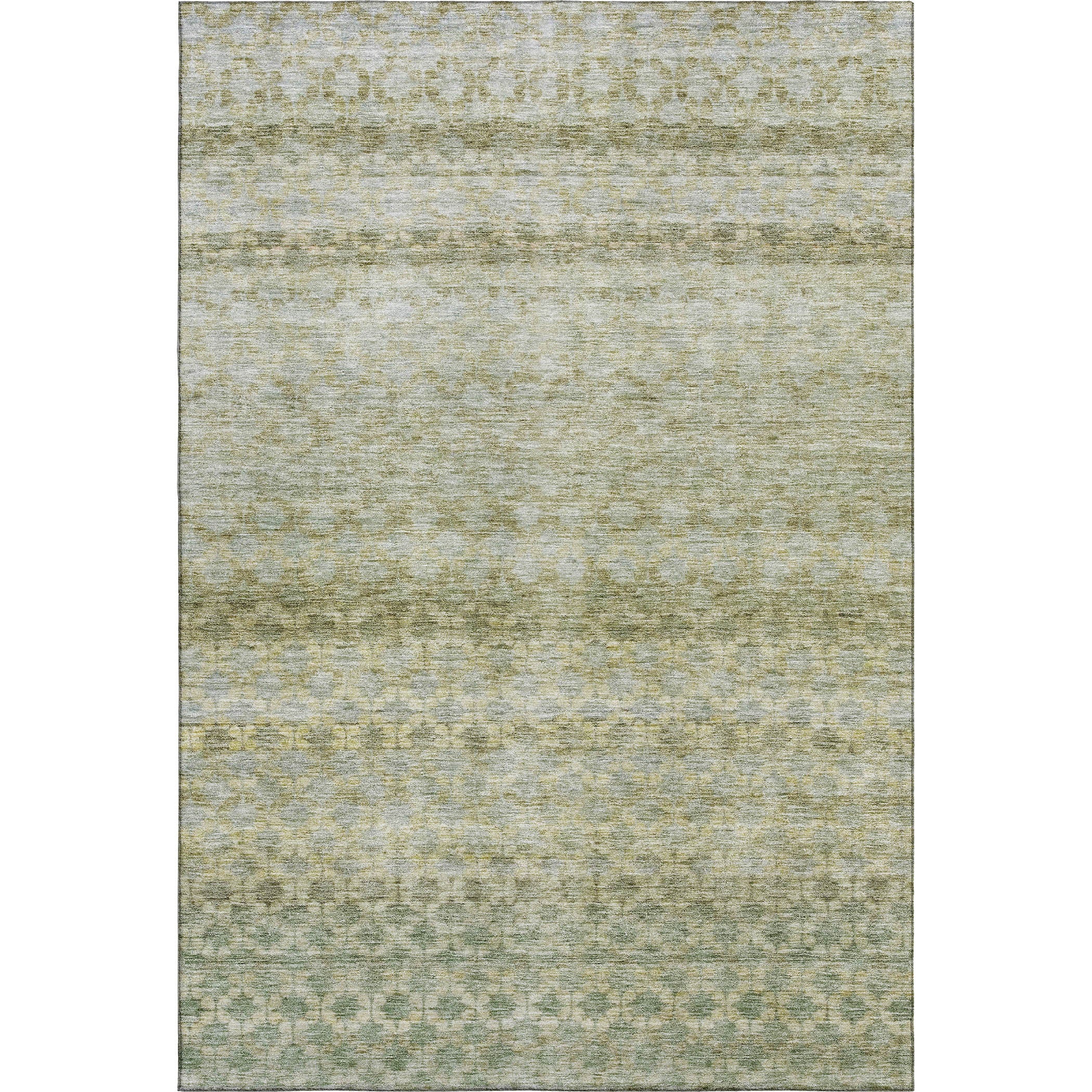 Vienna Machine Washable Transitional Aloe Green Rug 2'6" x 3'10" #shape_Rectangle
