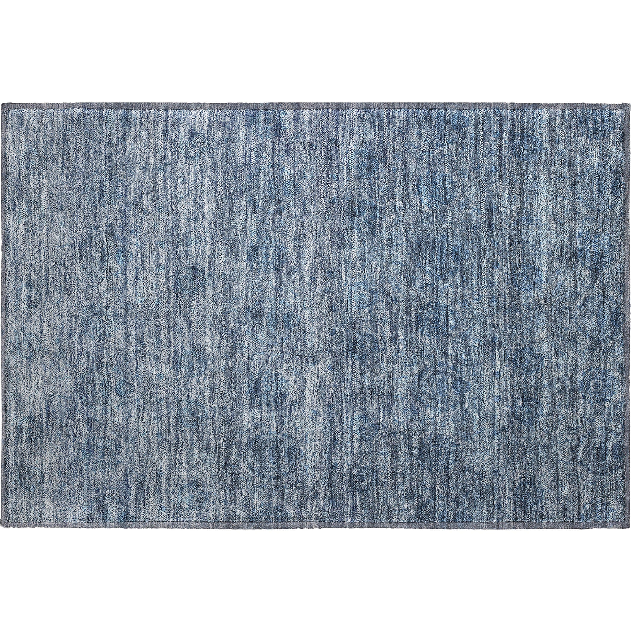 Reykjavik Machine Washable Transitional Blue Rug 1'8" x 2'6" #shape_Rectangle