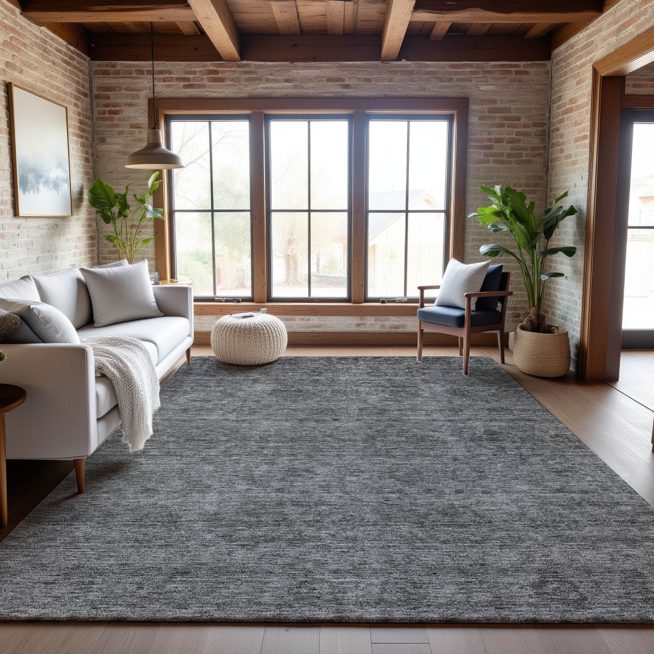 Reykjavik Machine Washable Transitional Gray Rug 2'6" x 3'10" #shape_Rectangle
