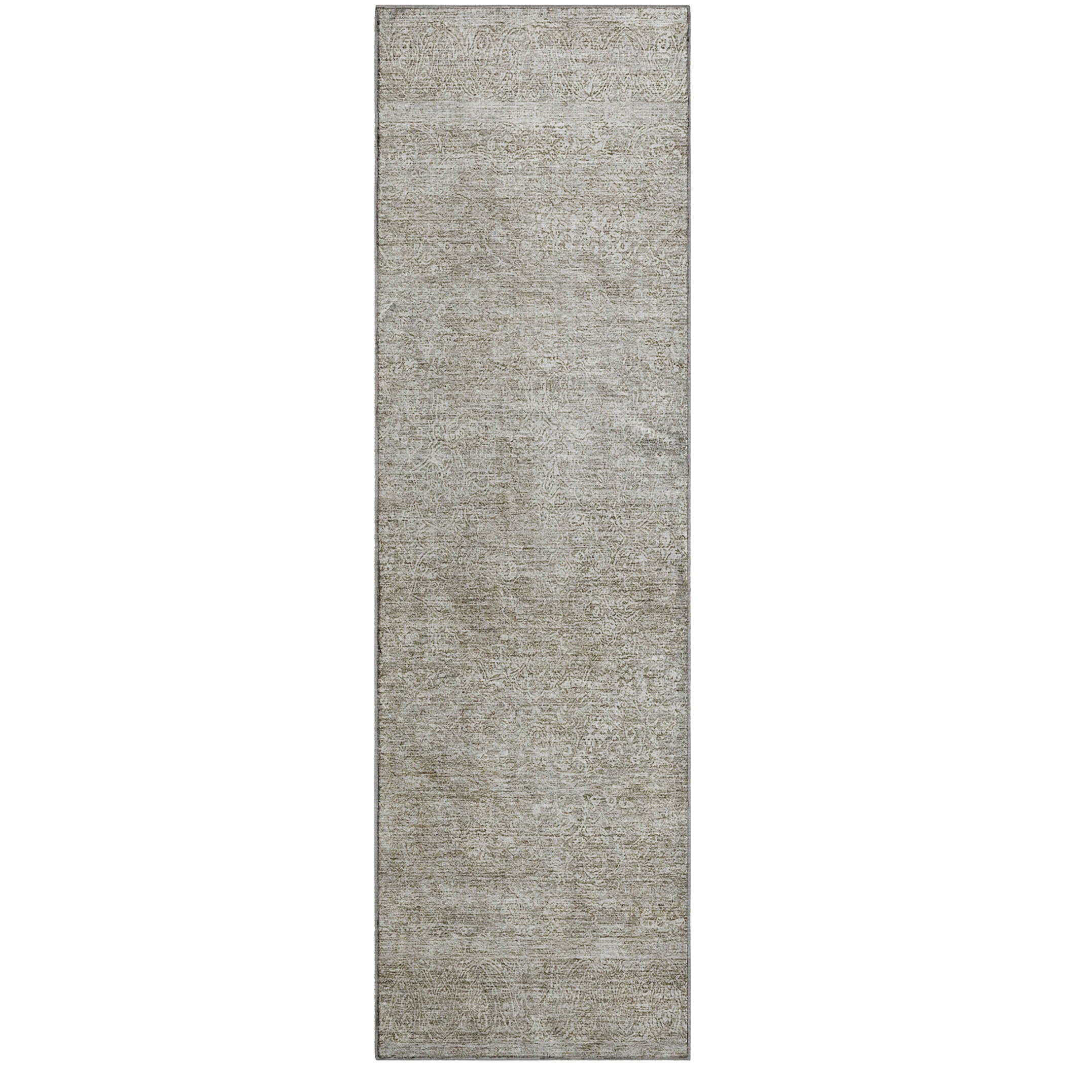 Lucerne Machine Washable Traditional Linen Ivory Rug 2'3" x 7'6" #shape_Runner