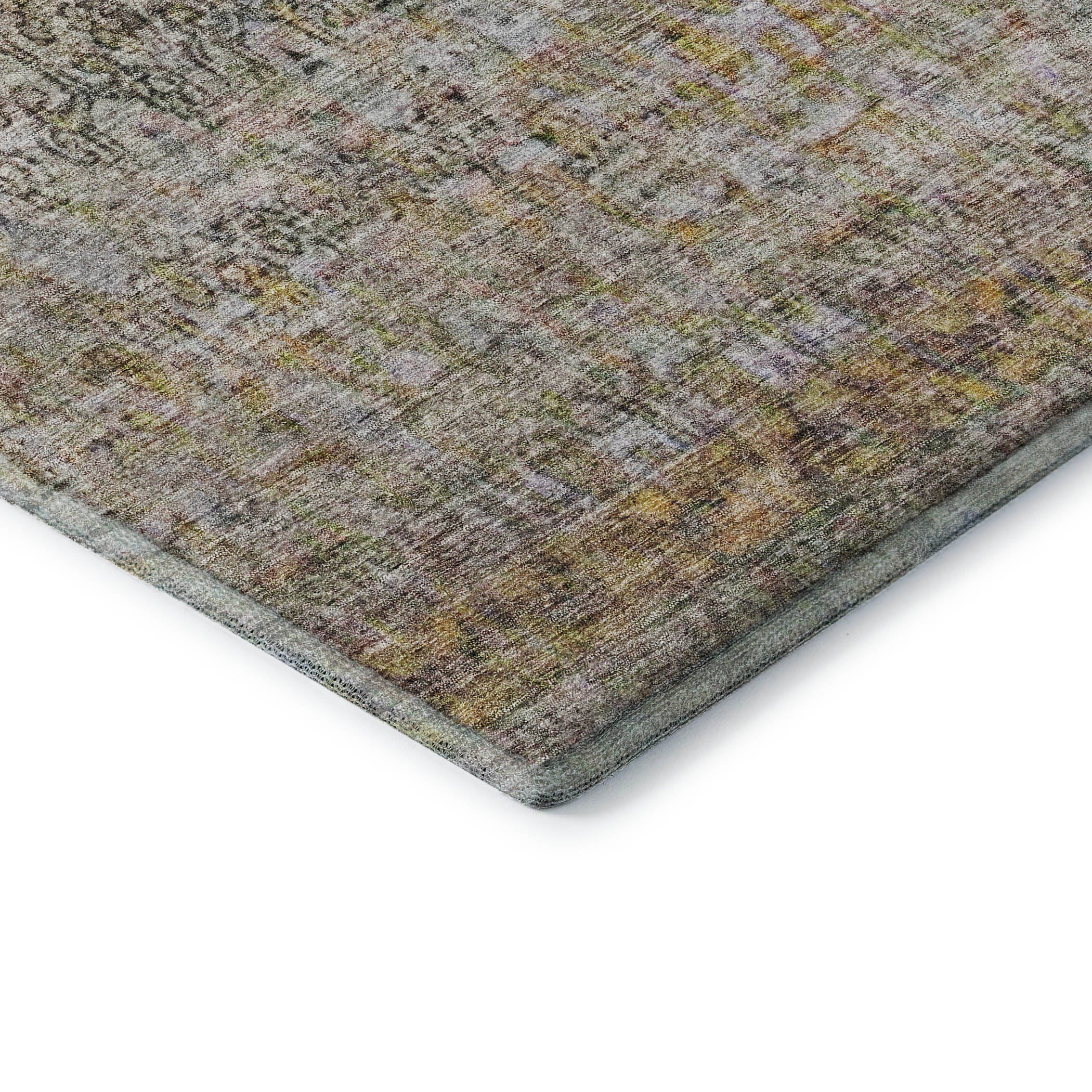 Bergen Machine Washable Traditional Seafoam Blue Rug 1'8" x 2'6" #shape_Rectangle