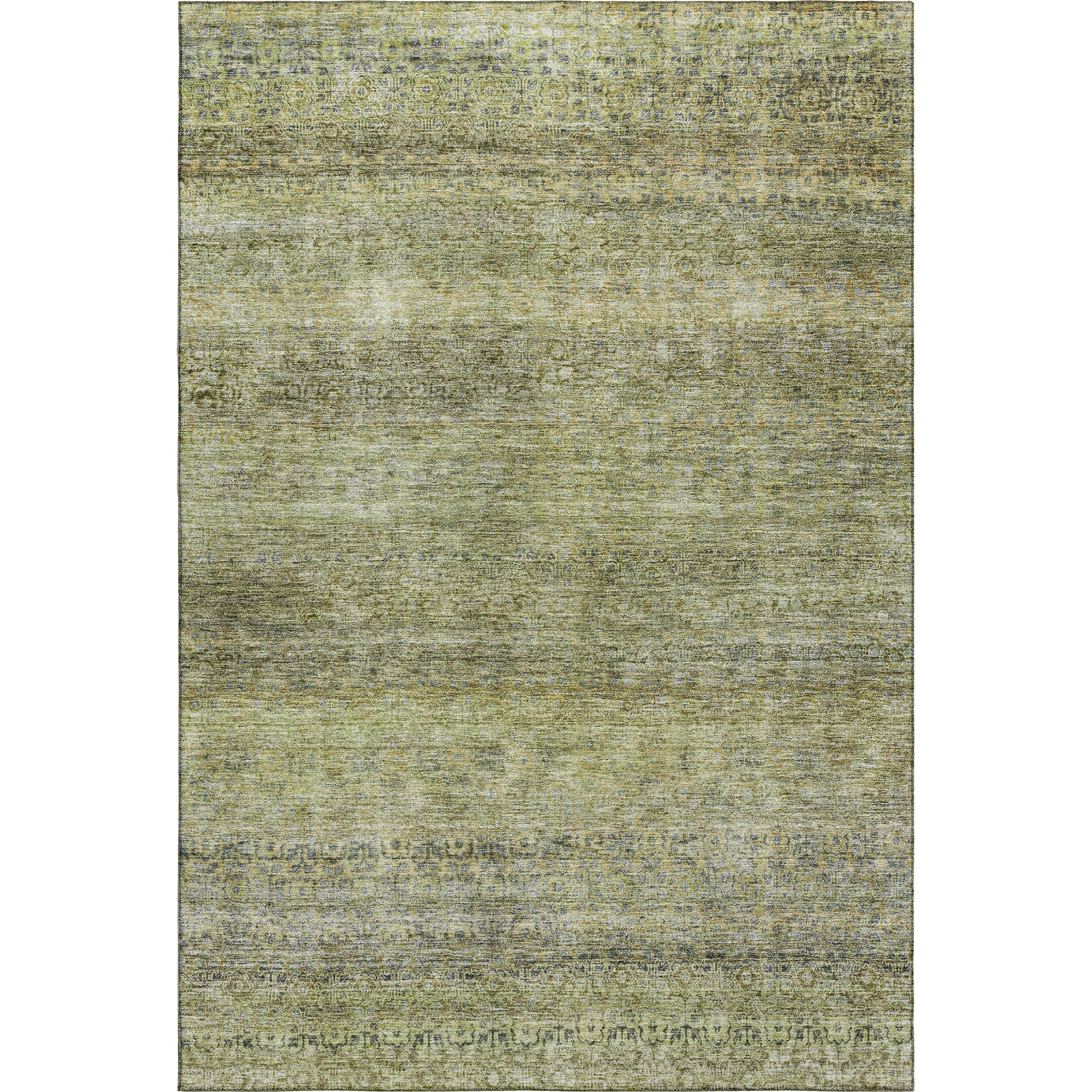 Athens Machine Washable Transitional Aloe Green Rug 2'6" x 3'10" #shape_Rectangle