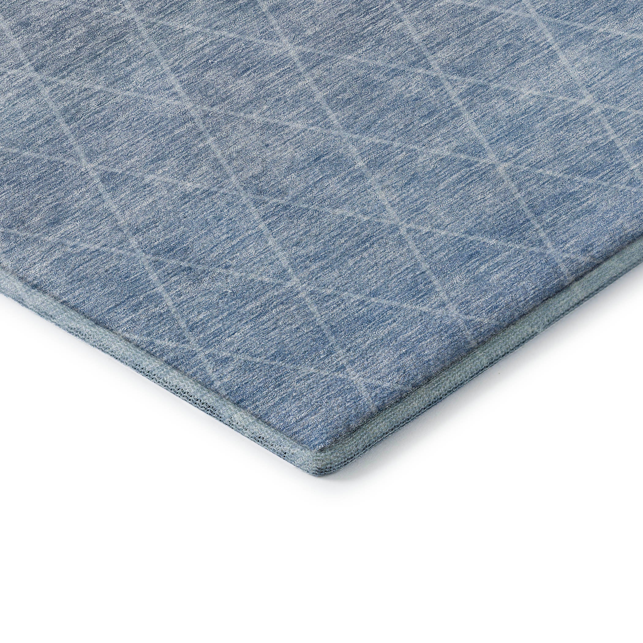 Oaxaca Machine Washable Transitional Blue Rug 1'8" x 2'6" #shape_Rectangle