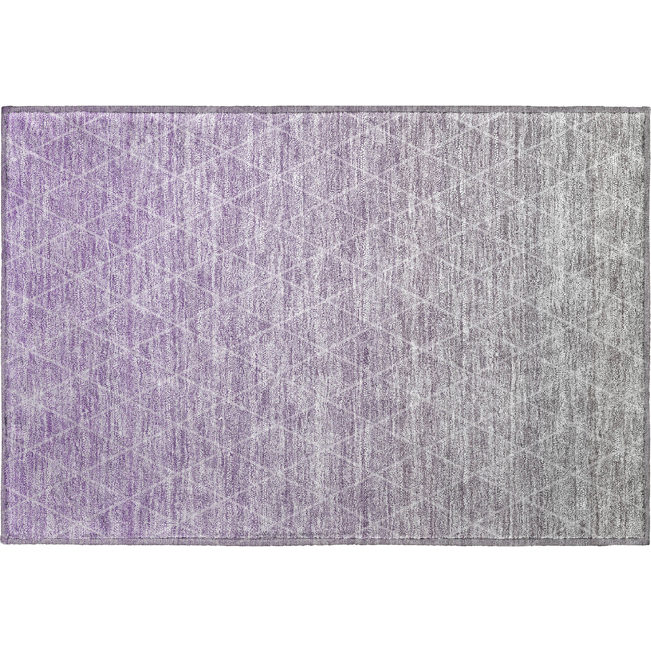 Oaxaca Machine Washable Transitional Lavender Purple Rug 1'8" x 2'6" #shape_Rectangle