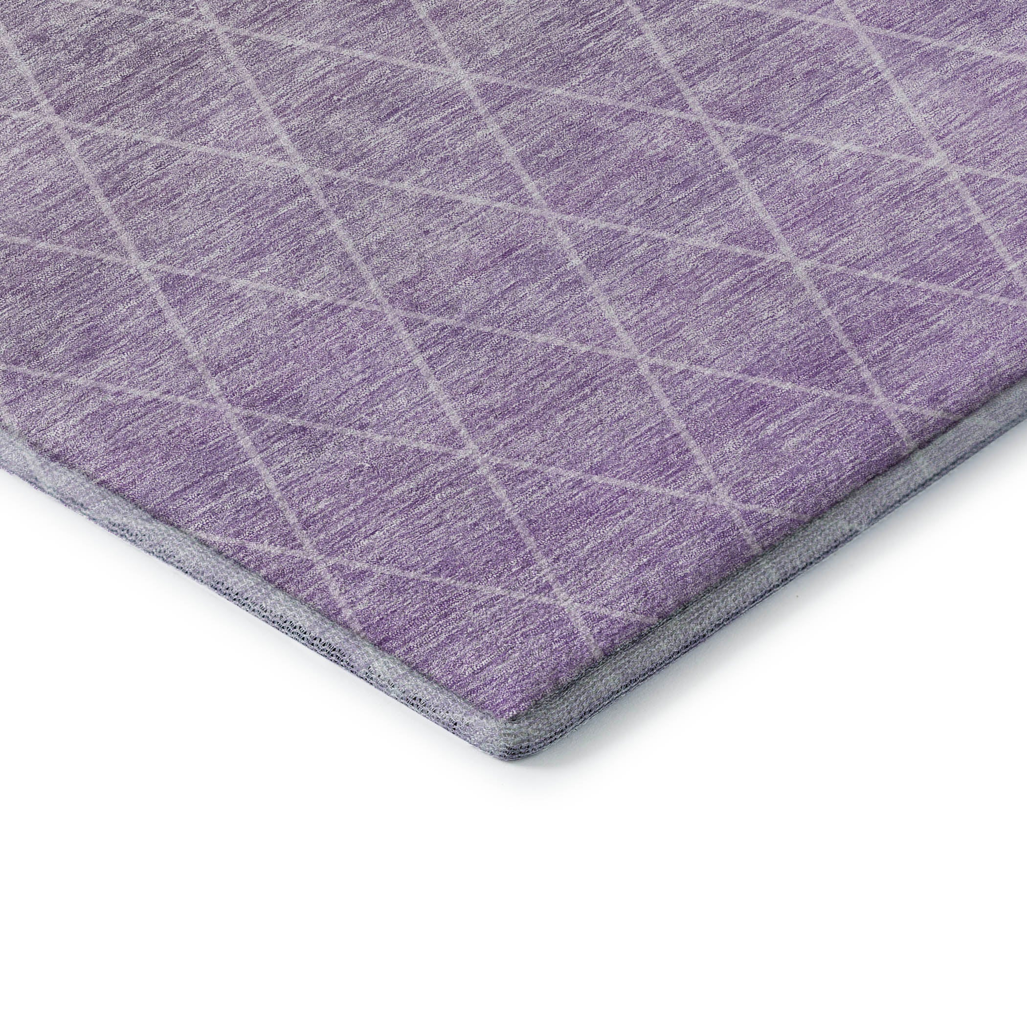 Oaxaca Machine Washable Transitional Lavender Purple Rug 1'8" x 2'6" #shape_Rectangle
