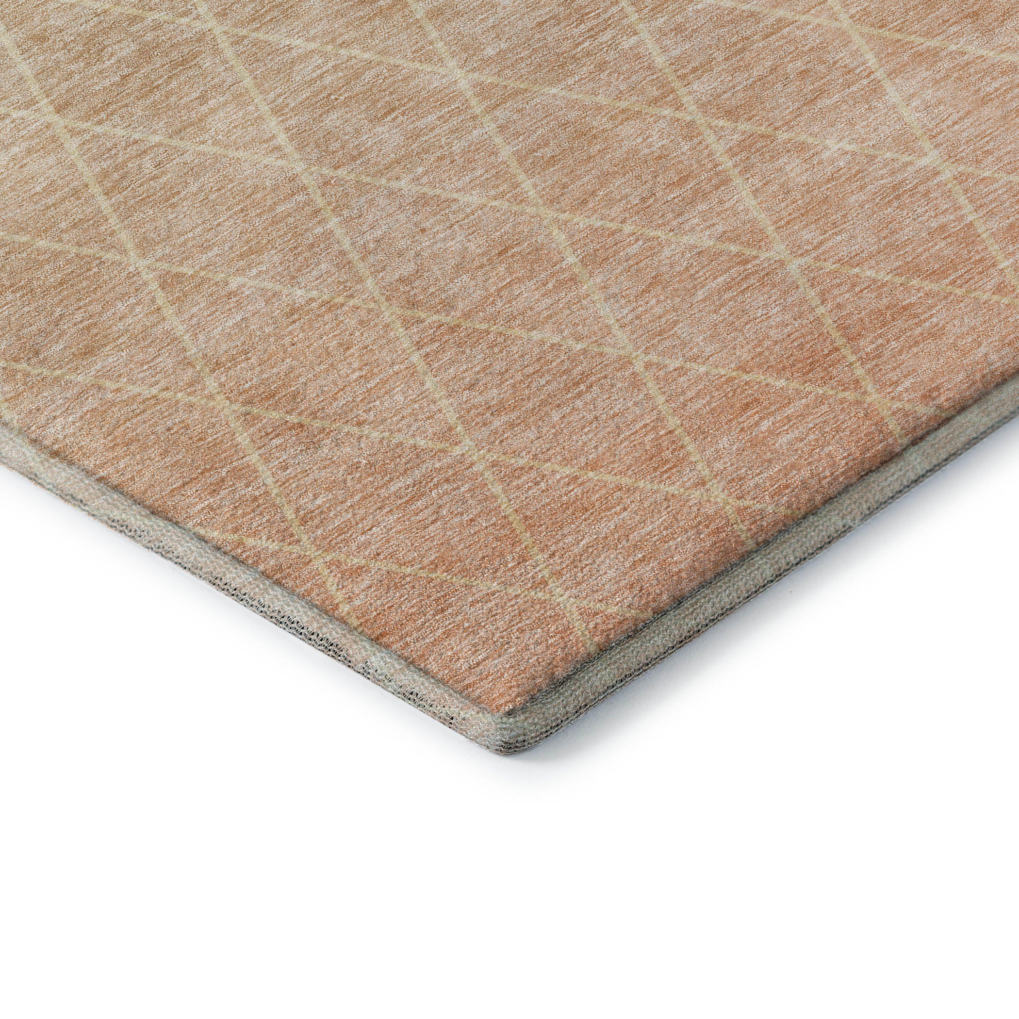 Oaxaca Machine Washable Transitional Salmon Orange Rug 1'8" x 2'6" #shape_Rectangle