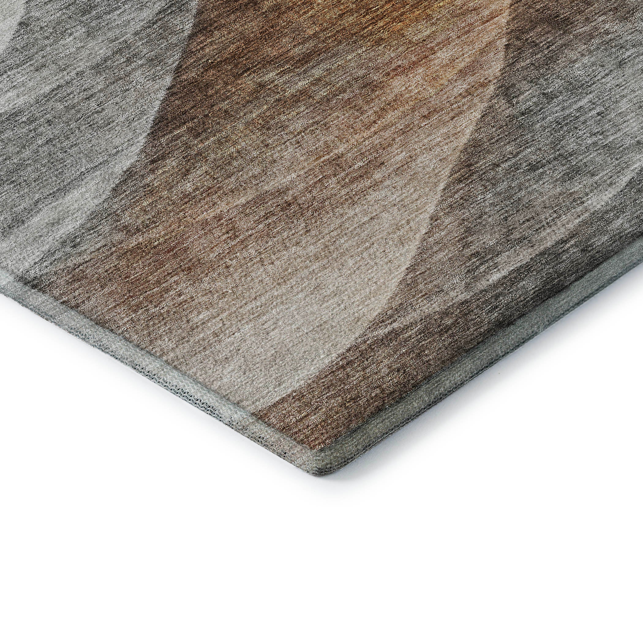 Bern Machine Washable Transitional Khaki Brown Rug 1'8" x 2'6" #shape_Rectangle