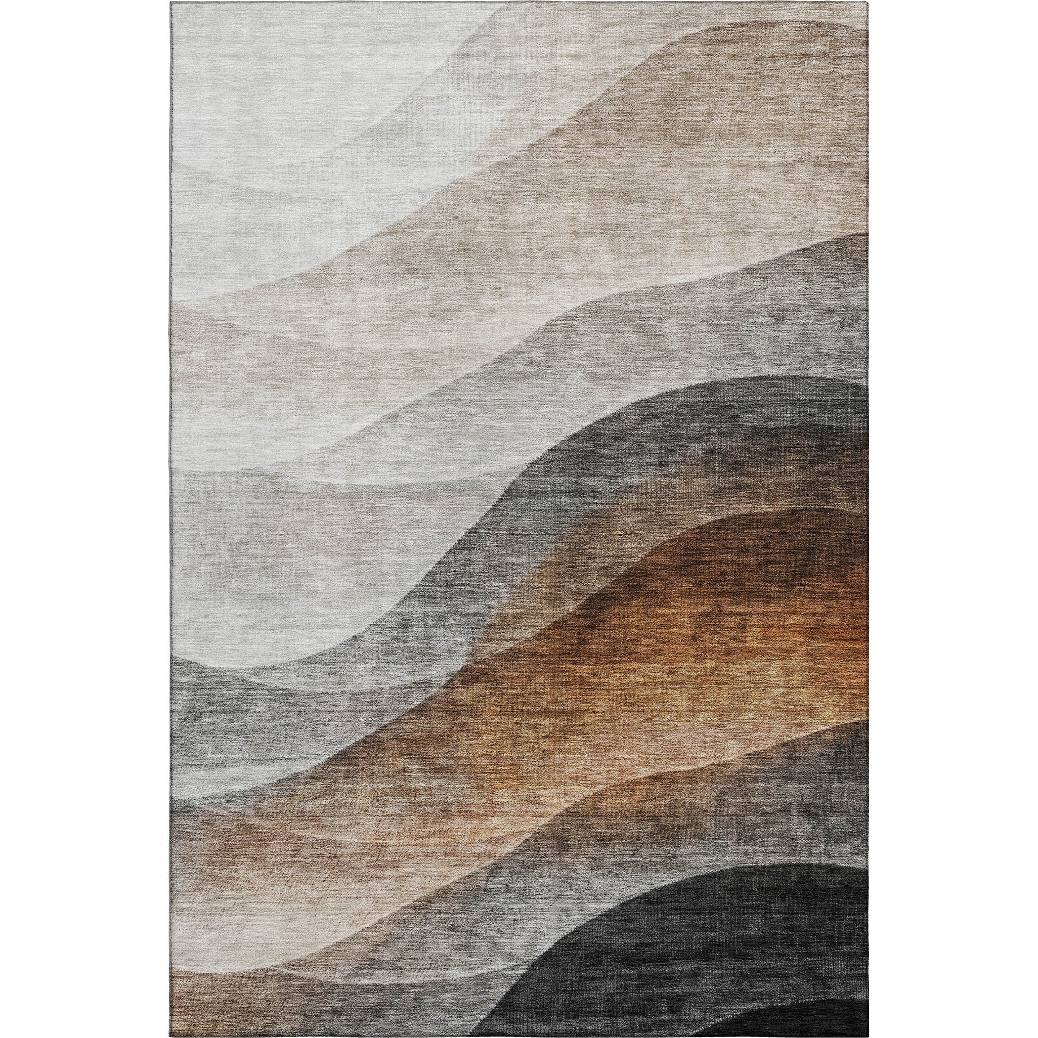 Bern Machine Washable Transitional Khaki Brown Rug 2'6" x 3'10" #shape_Rectangle