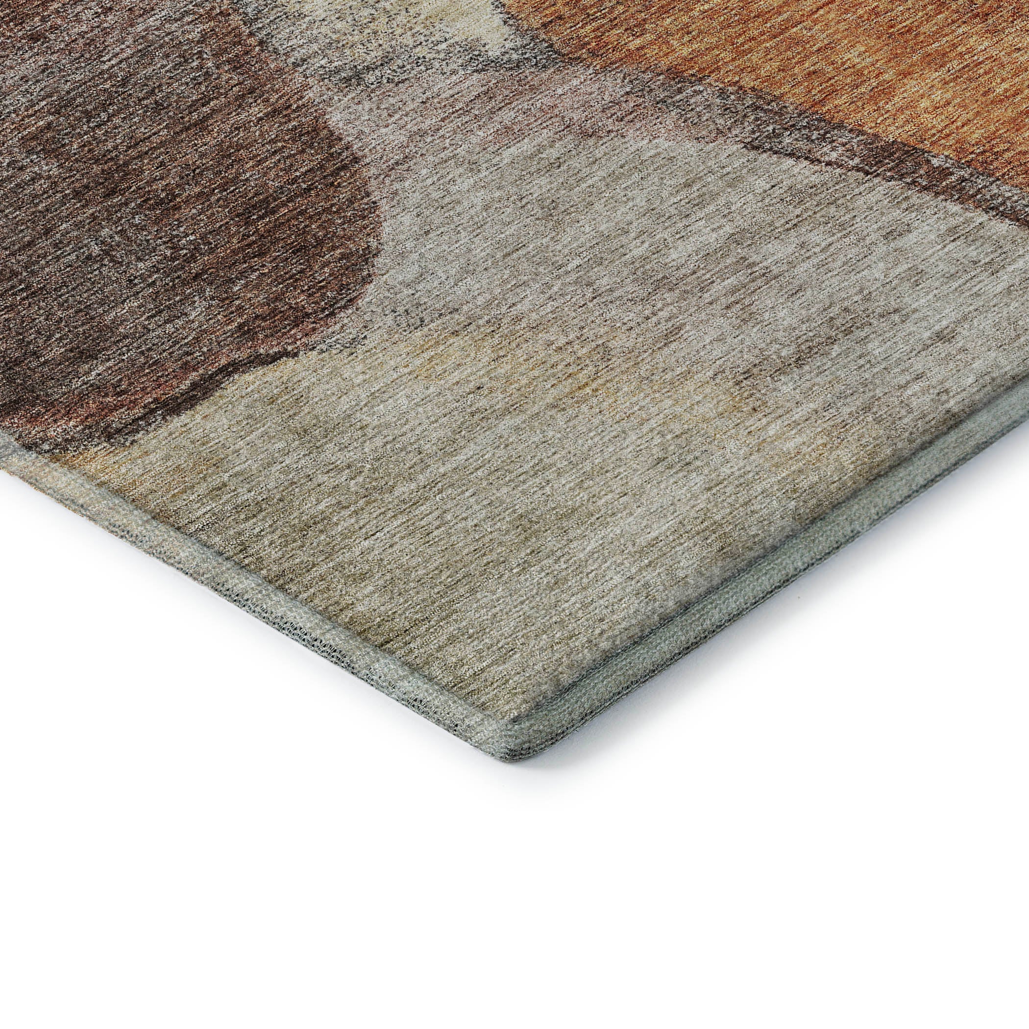 Kyoto Machine Washable Transitional Coffee Brown Rug 1'8" x 2'6" #shape_Rectangle