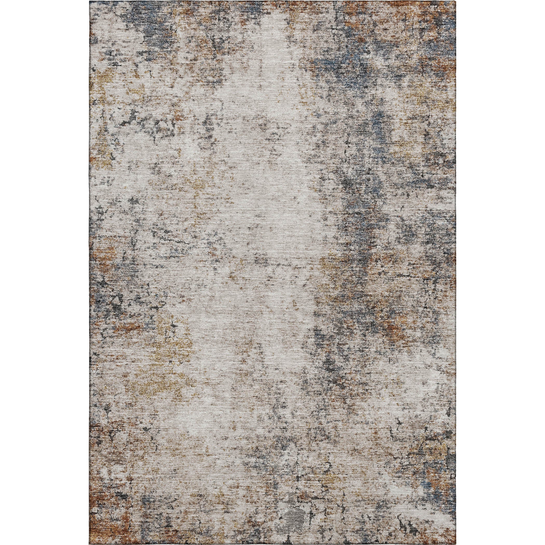 Bangkok Machine Washable Transitional Putty Ivory Rug 2'6" x 3'10" #shape_Rectangle