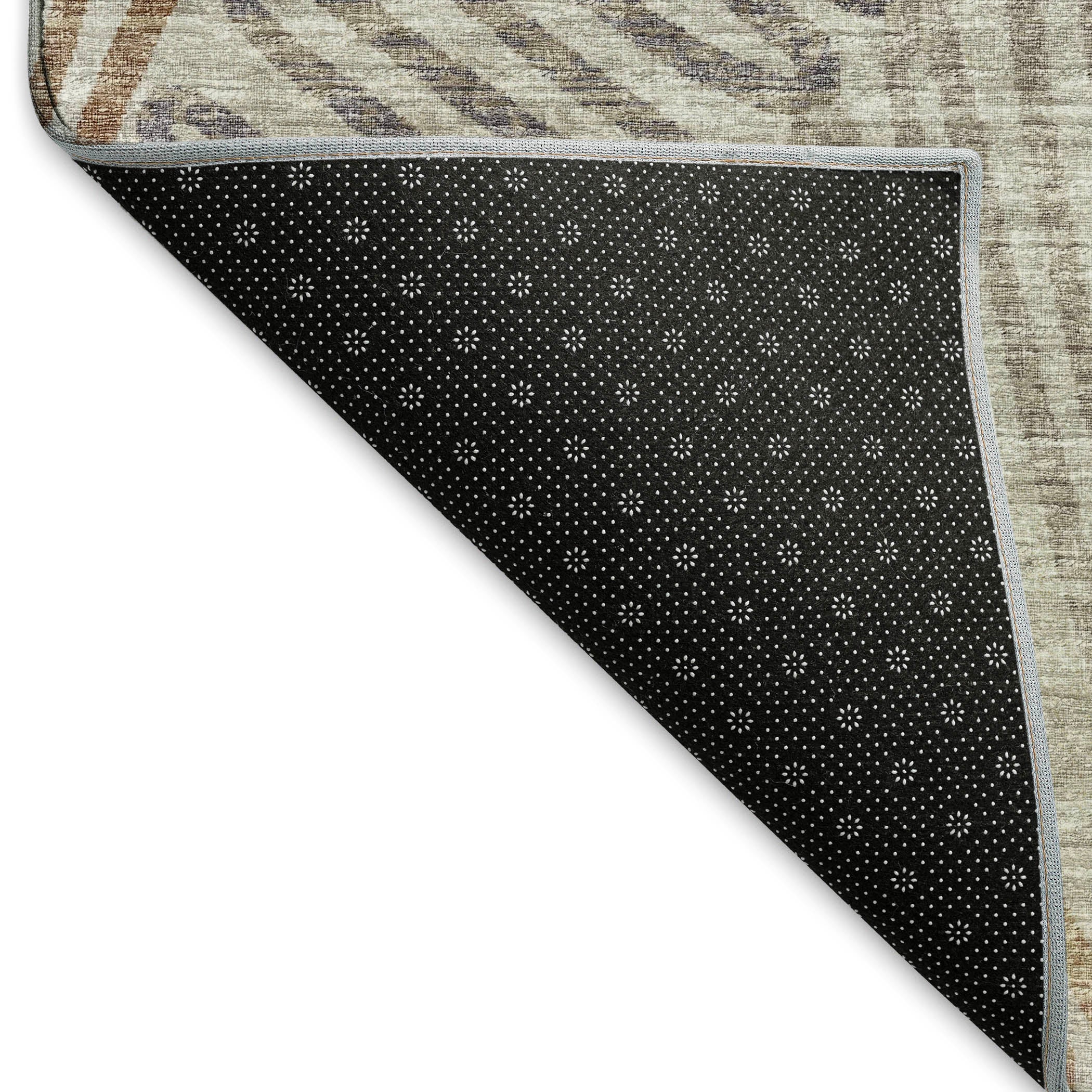 Sintra Machine Washable Transitional Mocha Neutral Rug 1'8" x 2'6" #shape_Rectangle