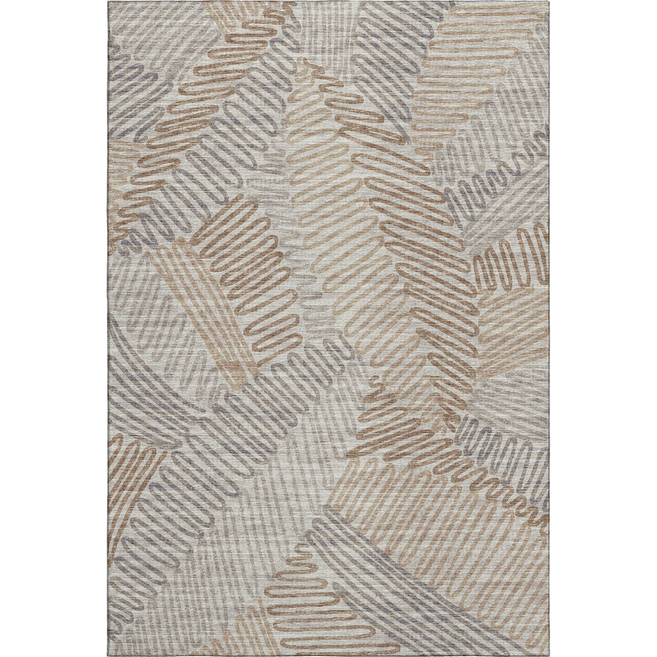 Sintra Machine Washable Transitional Mocha Neutral Rug 2'6" x 3'10" #shape_Rectangle