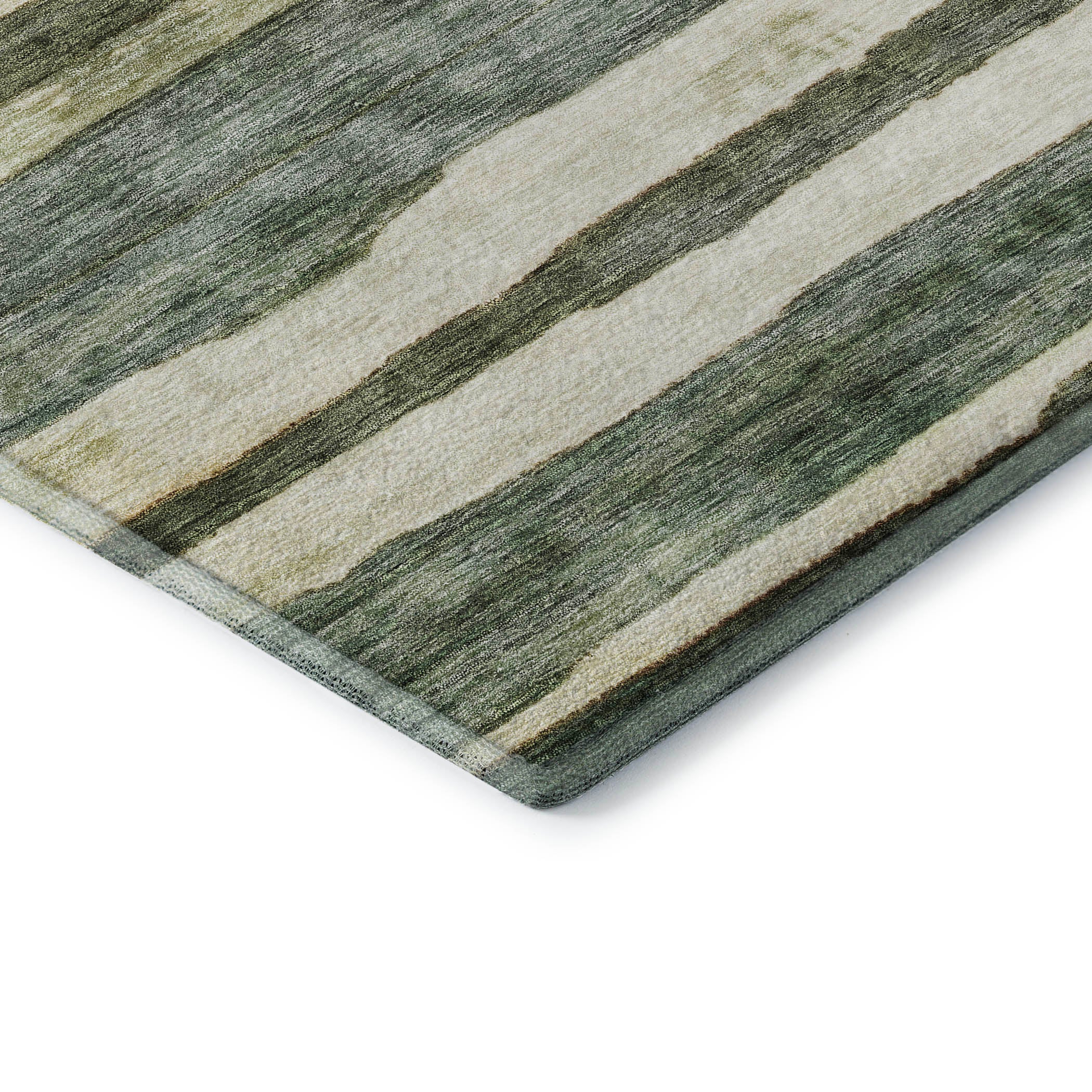 Santorini Machine Washable Transitional Sage Green Rug 1'8" x 2'6" #shape_Rectangle