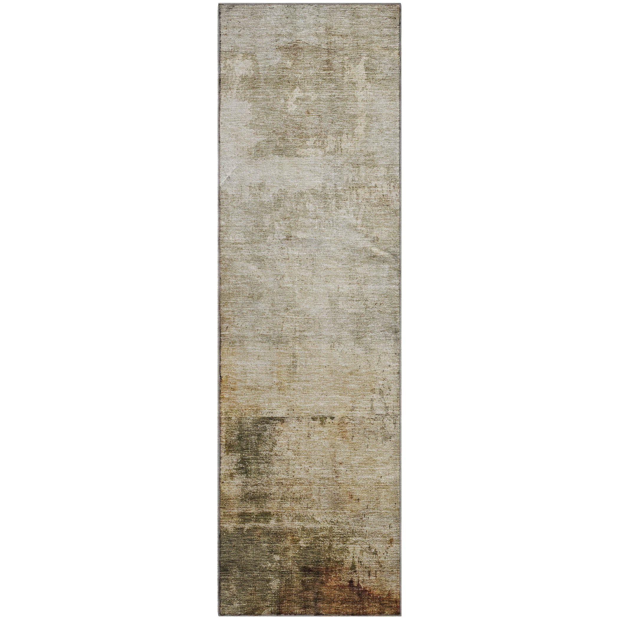Lucerne Machine Washable Transitional Linen Ivory Rug 2'3" x 7'6" #shape_Runner