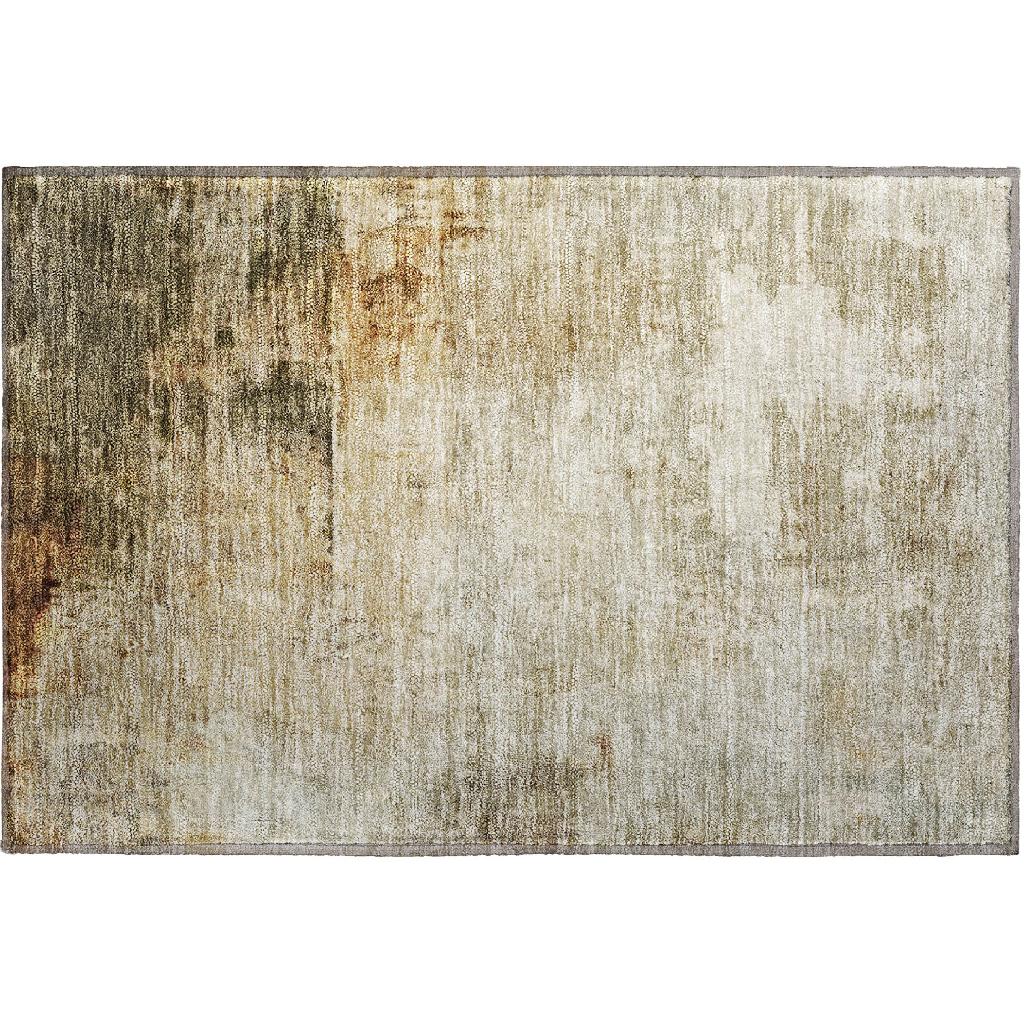Lucerne Machine Washable Transitional Linen Ivory Rug 1'8" x 2'6" #shape_Rectangle