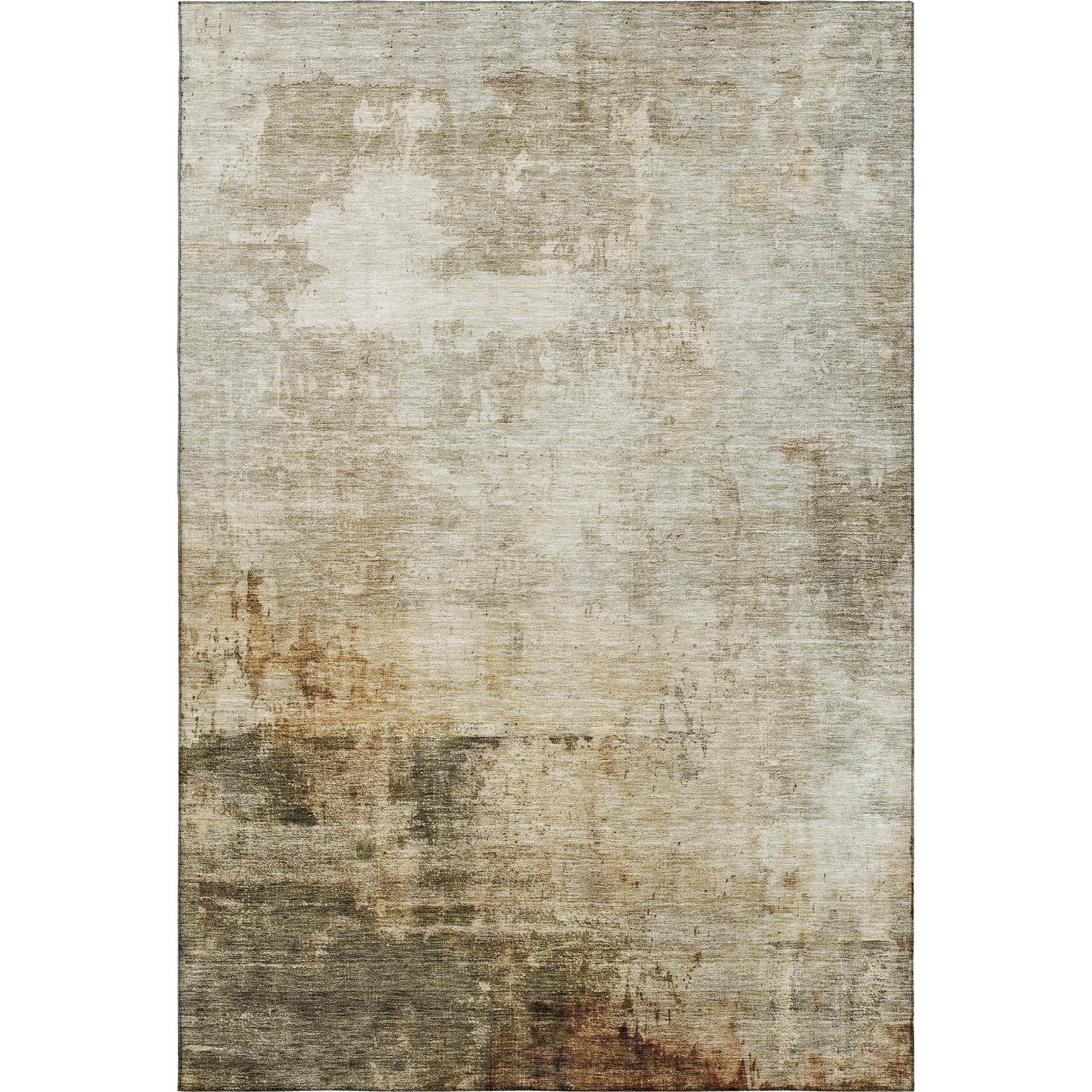 Lucerne Machine Washable Transitional Linen Ivory Rug 2'6" x 3'10" #shape_Rectangle