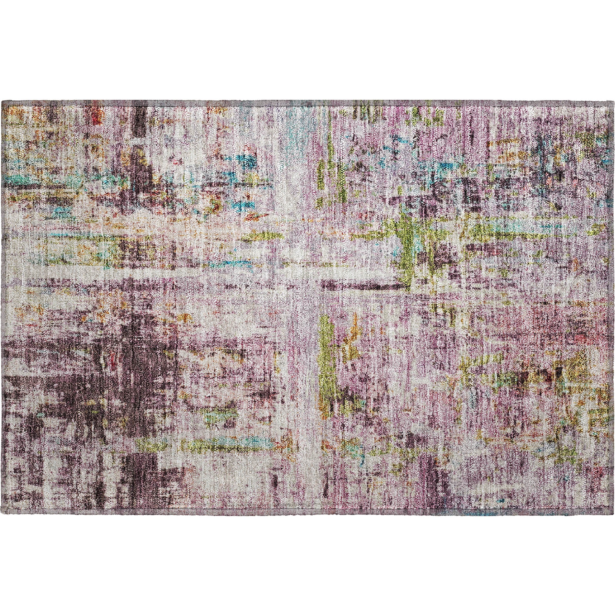 Bergen Machine Washable Transitional Lavender Purple Rug 1'8" x 2'6" #shape_Rectangle
